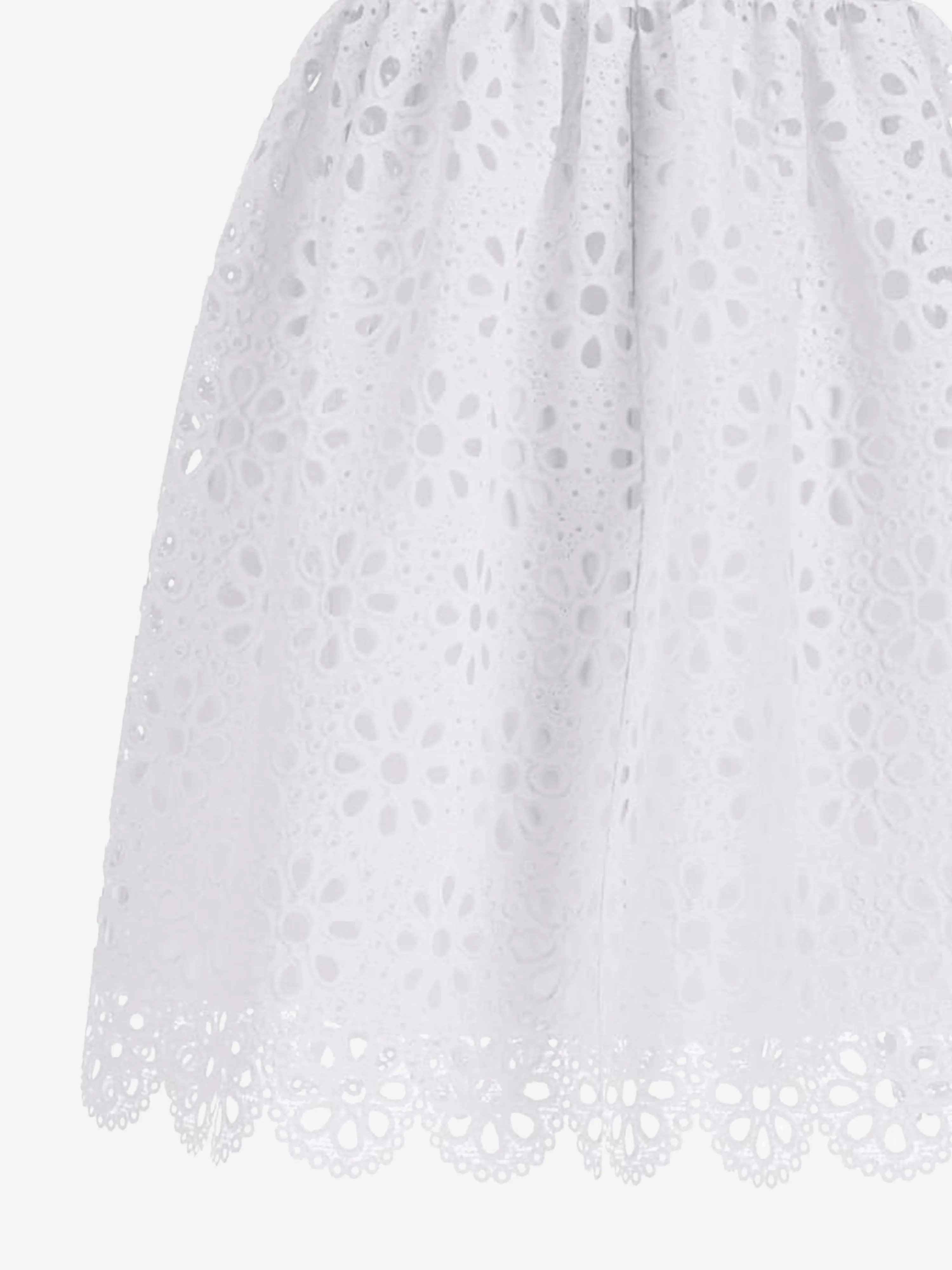 Girls Lace Dress in White