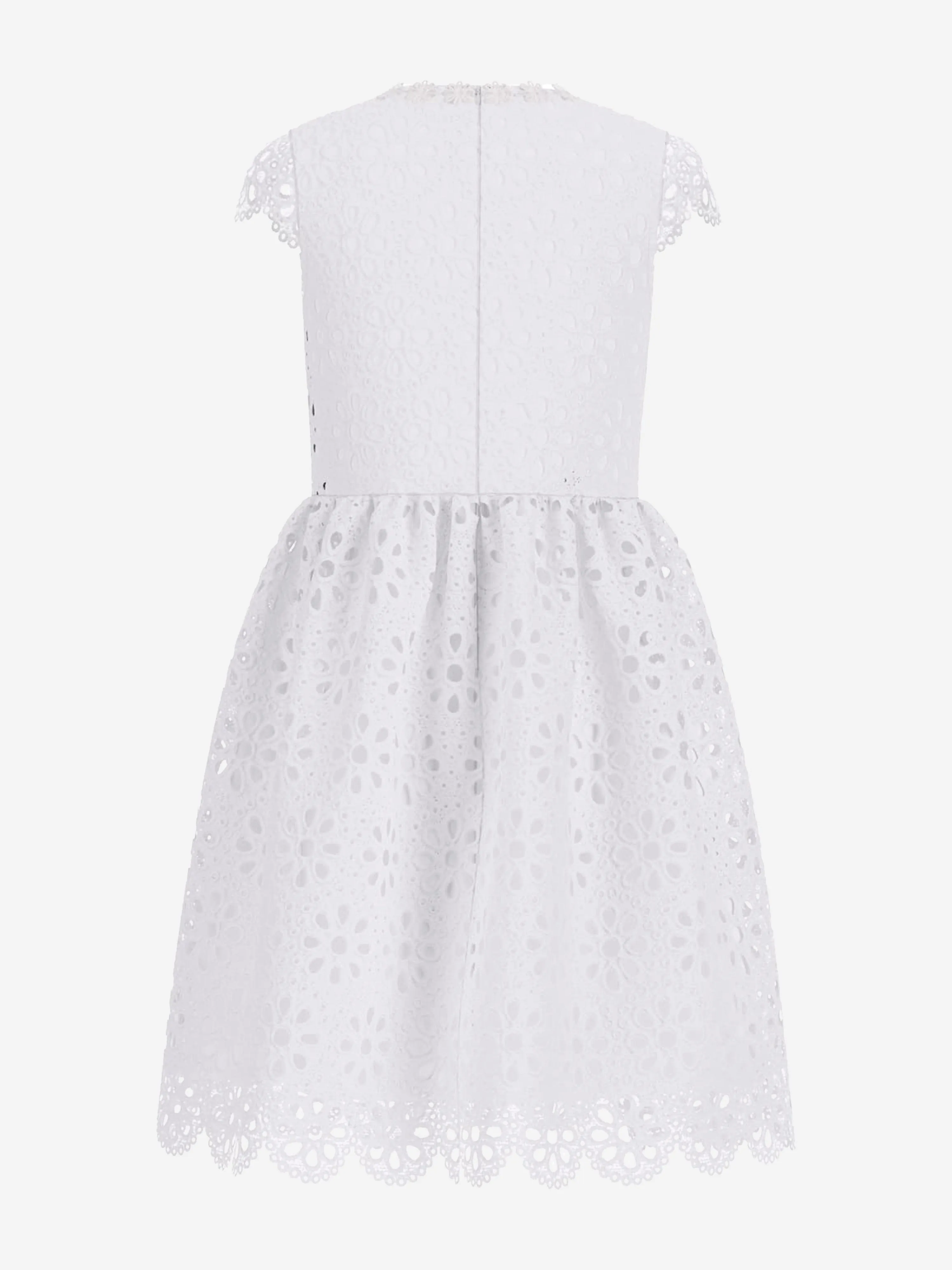 Girls Lace Dress in White