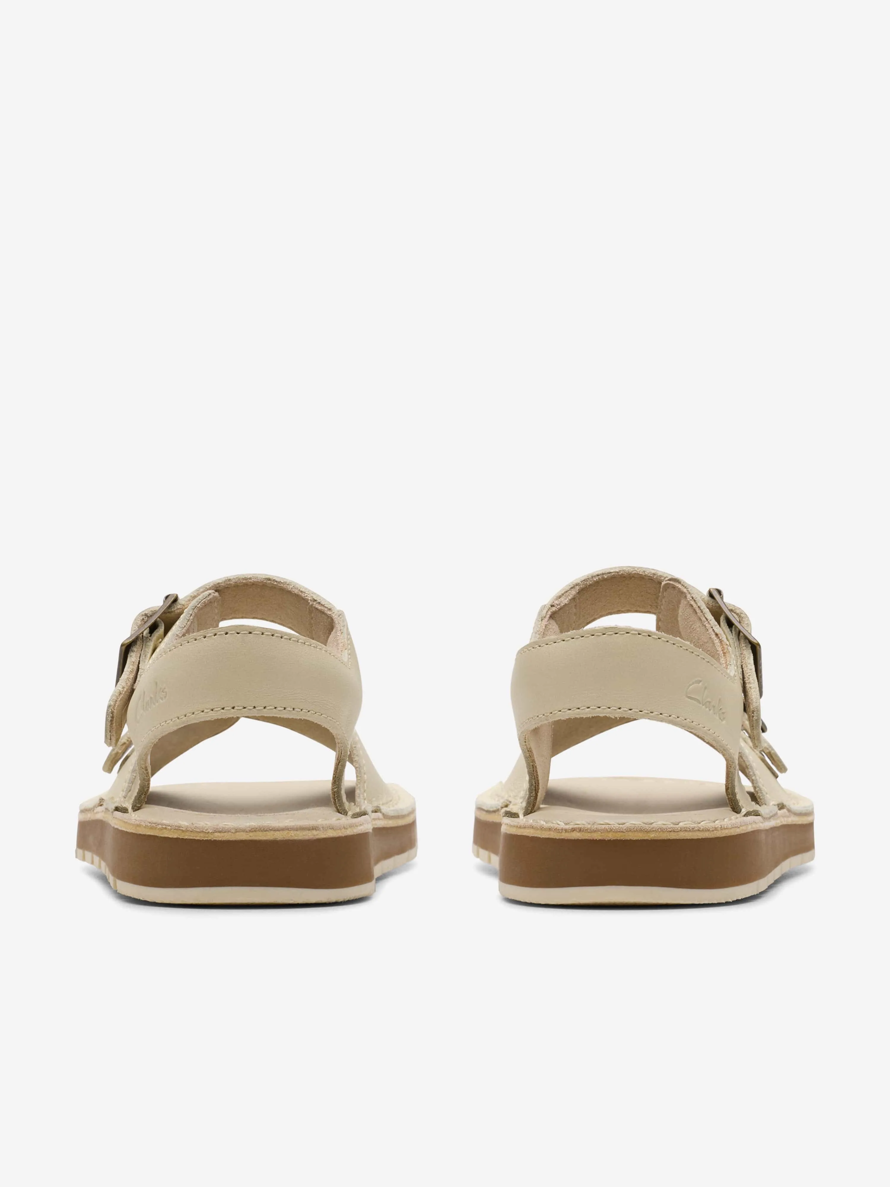 Girls Leather Play Sun Reef Sandals in White