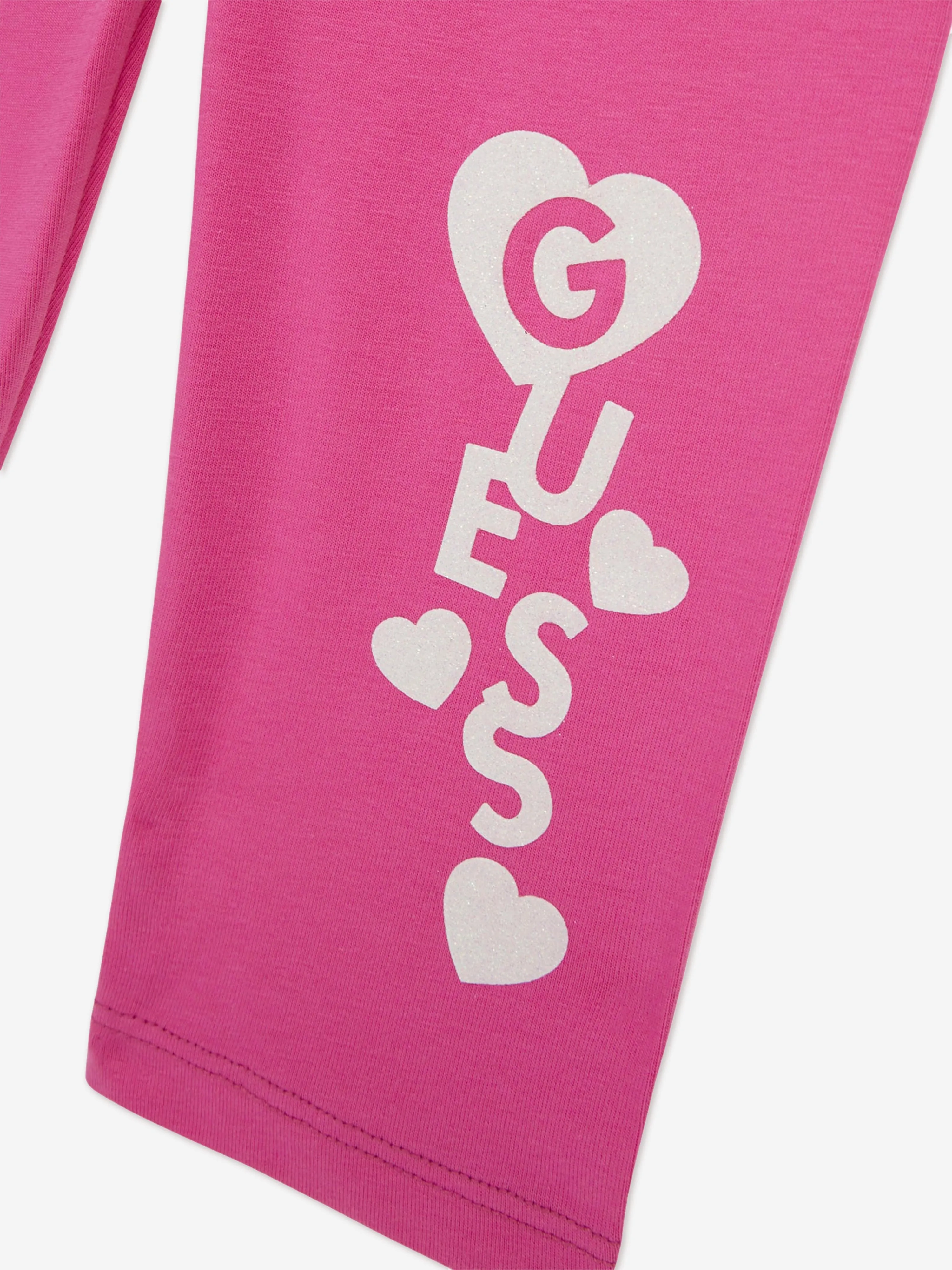 Girls Logo Leggings in Pink