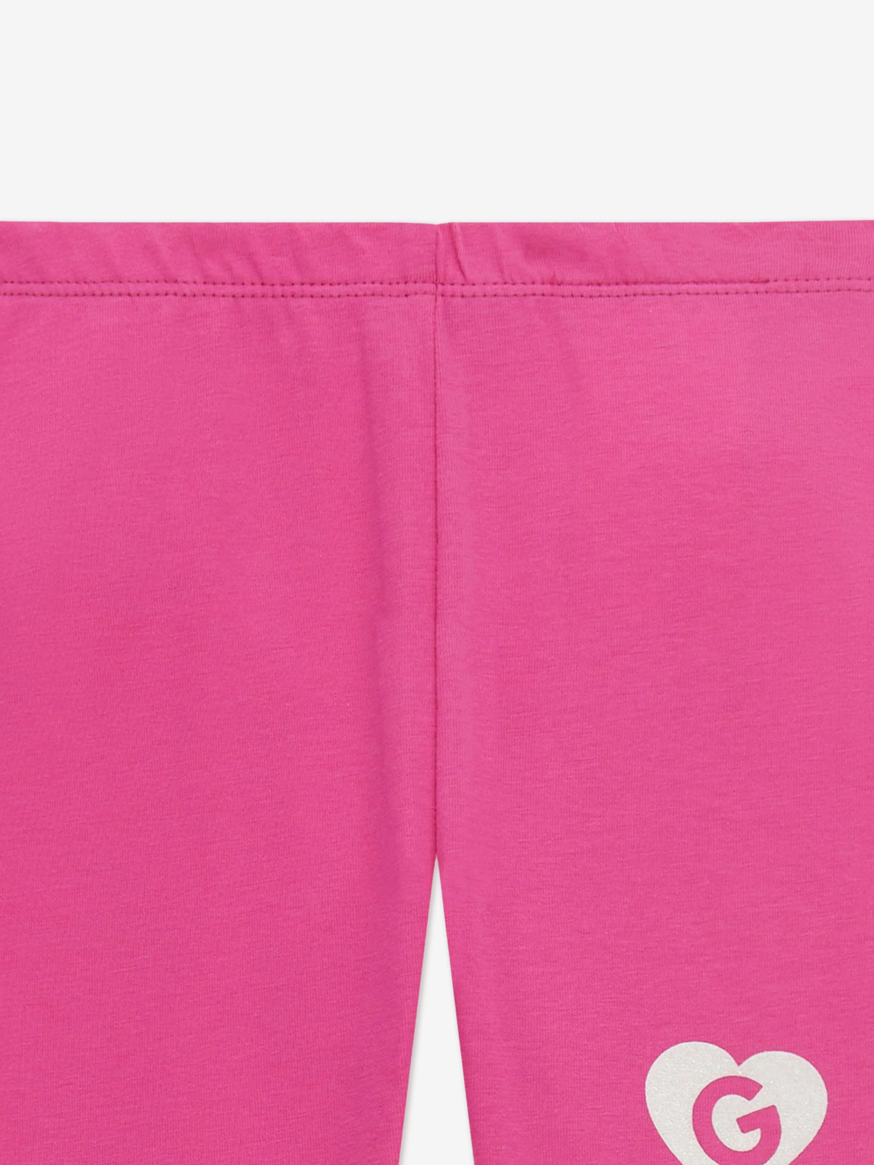 Girls Logo Leggings in Pink