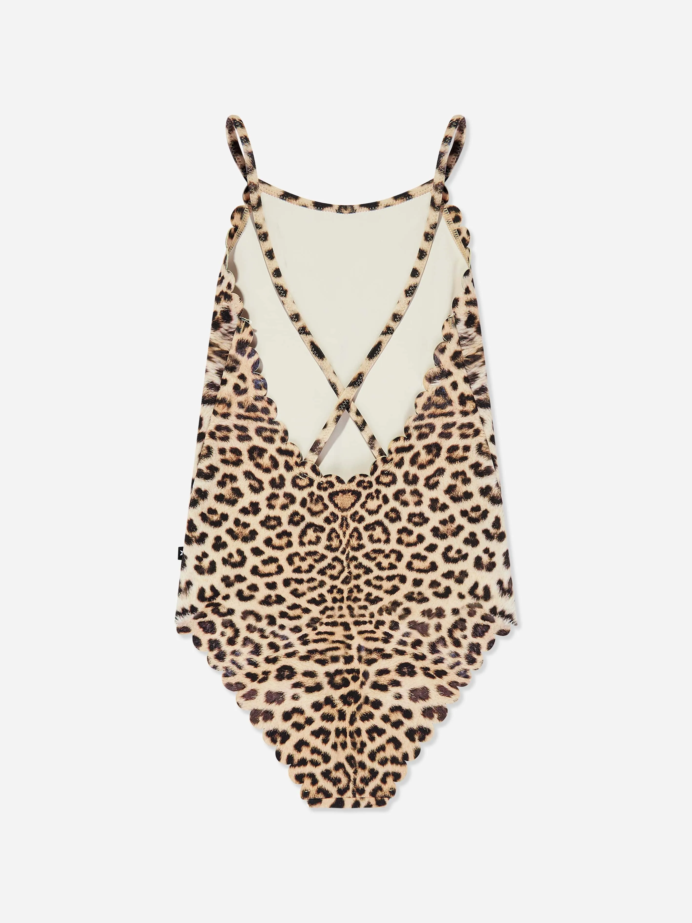Girls Noelle Leopard Swimsuit in Brown (UPF50 )