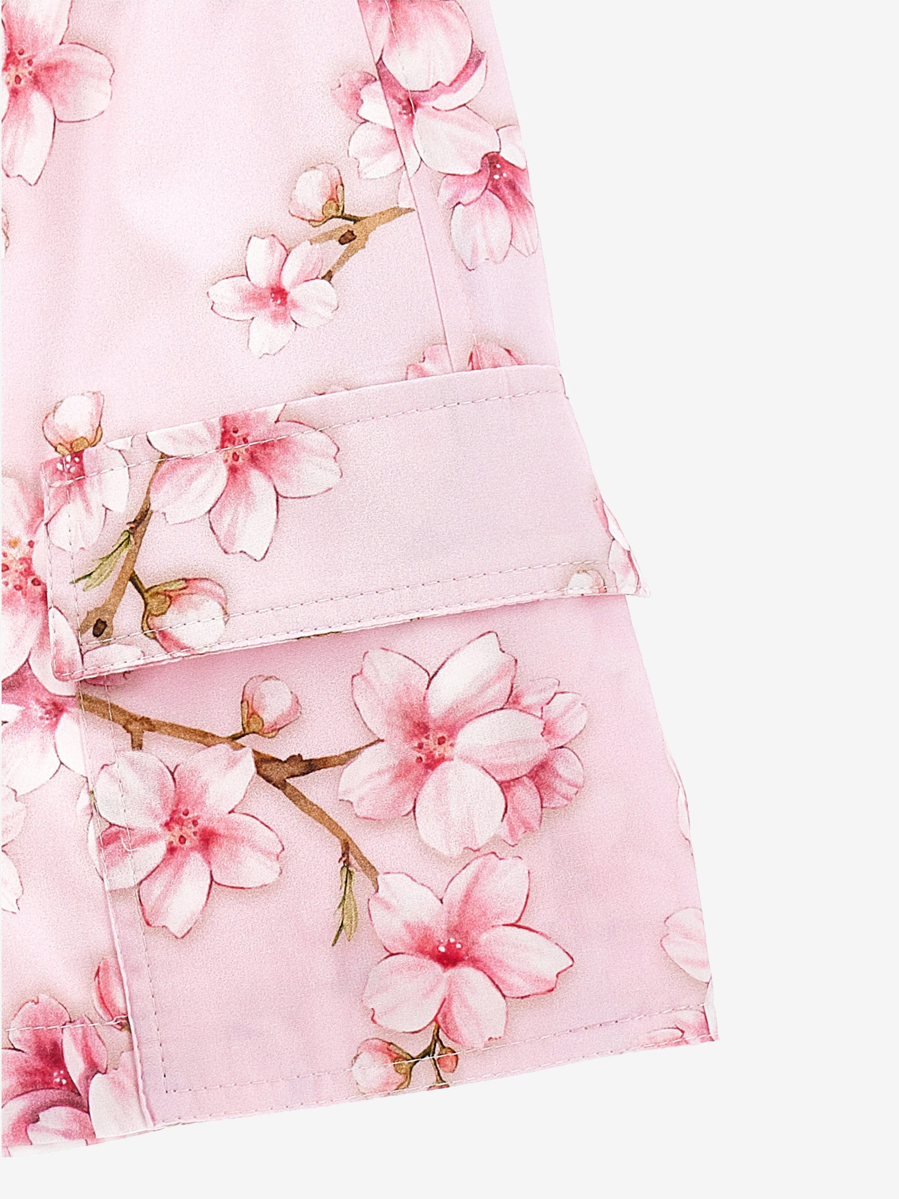 Girls Peach Blossom Shorts in Pink
