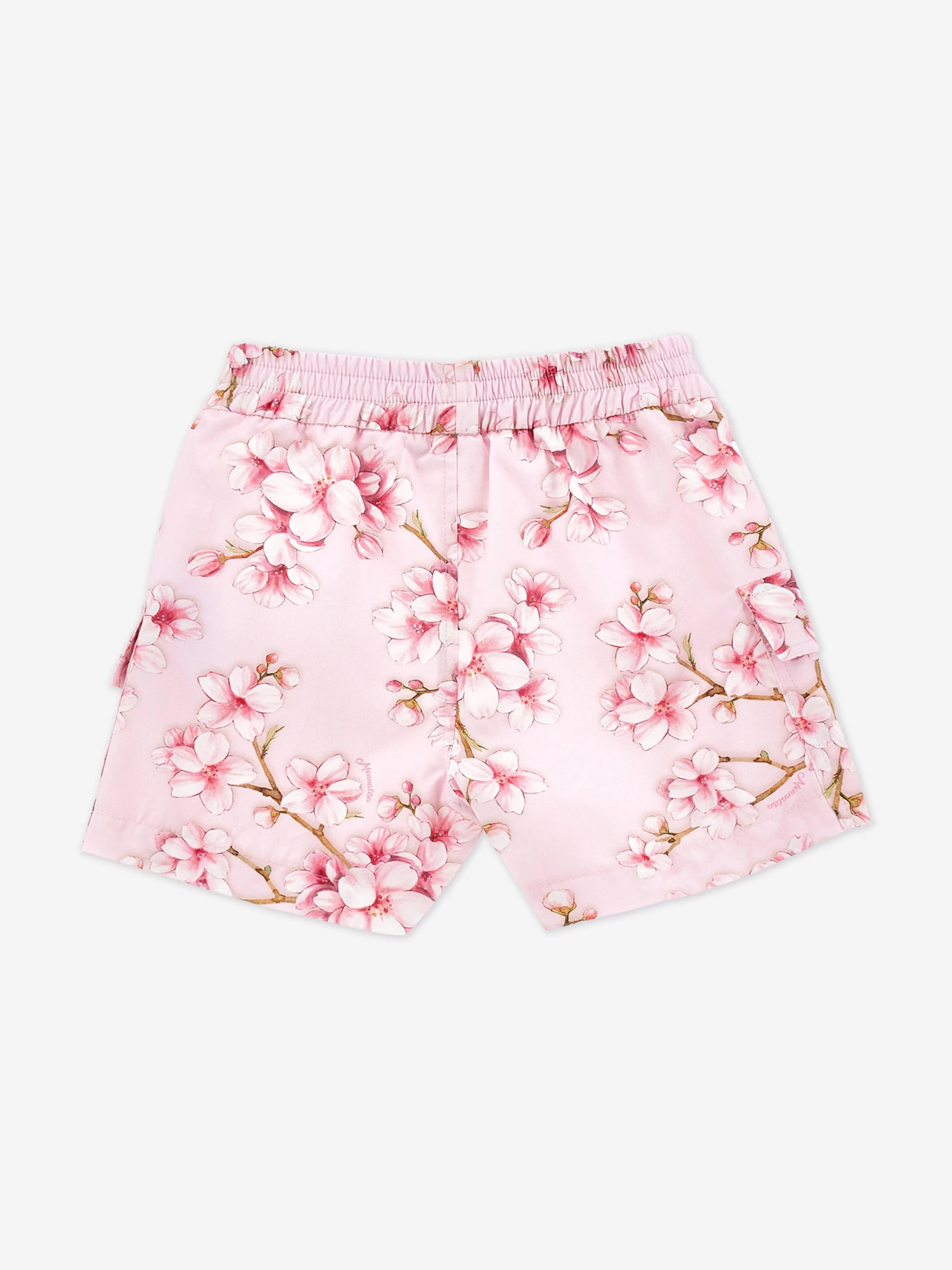 Girls Peach Blossom Shorts in Pink