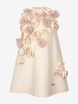 Girls Ring A Roses Dress in Beige