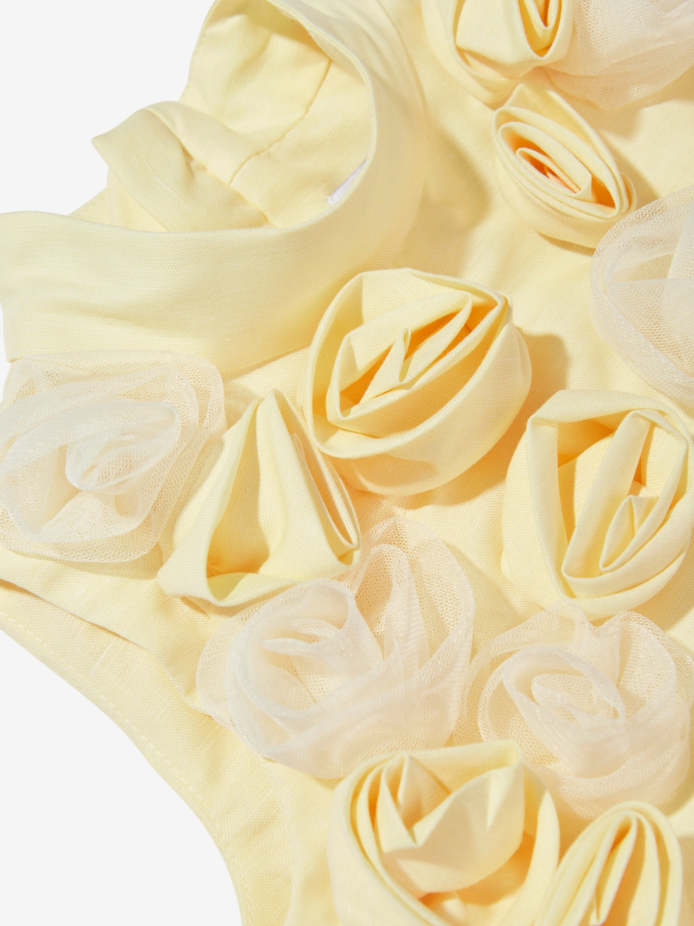 Girls Ring A Roses Dress in Yellow