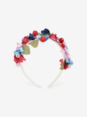 Girls Satin Fruit Headband in Multicolour