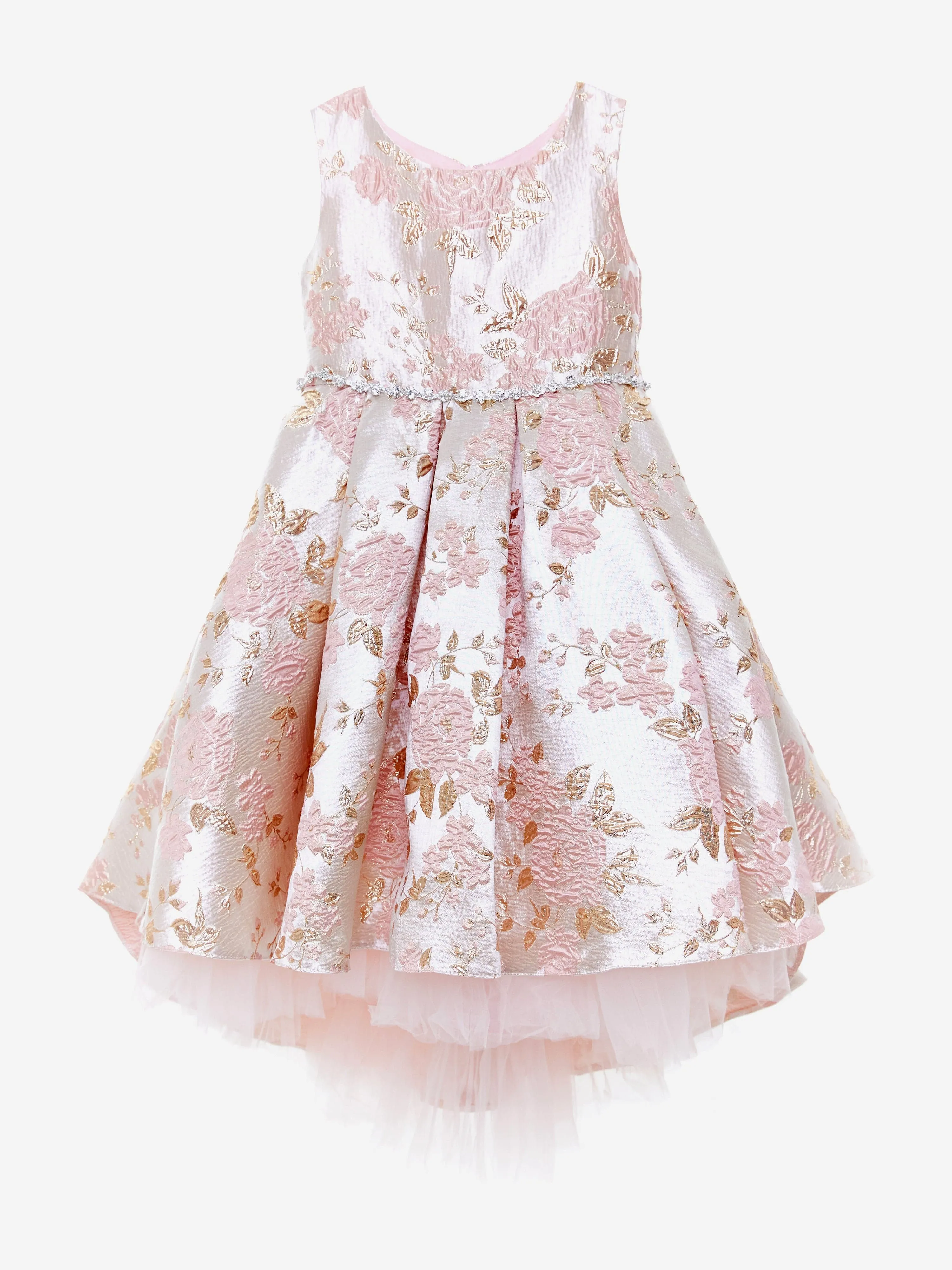 Girls Shimmering Rose Dress in Pink