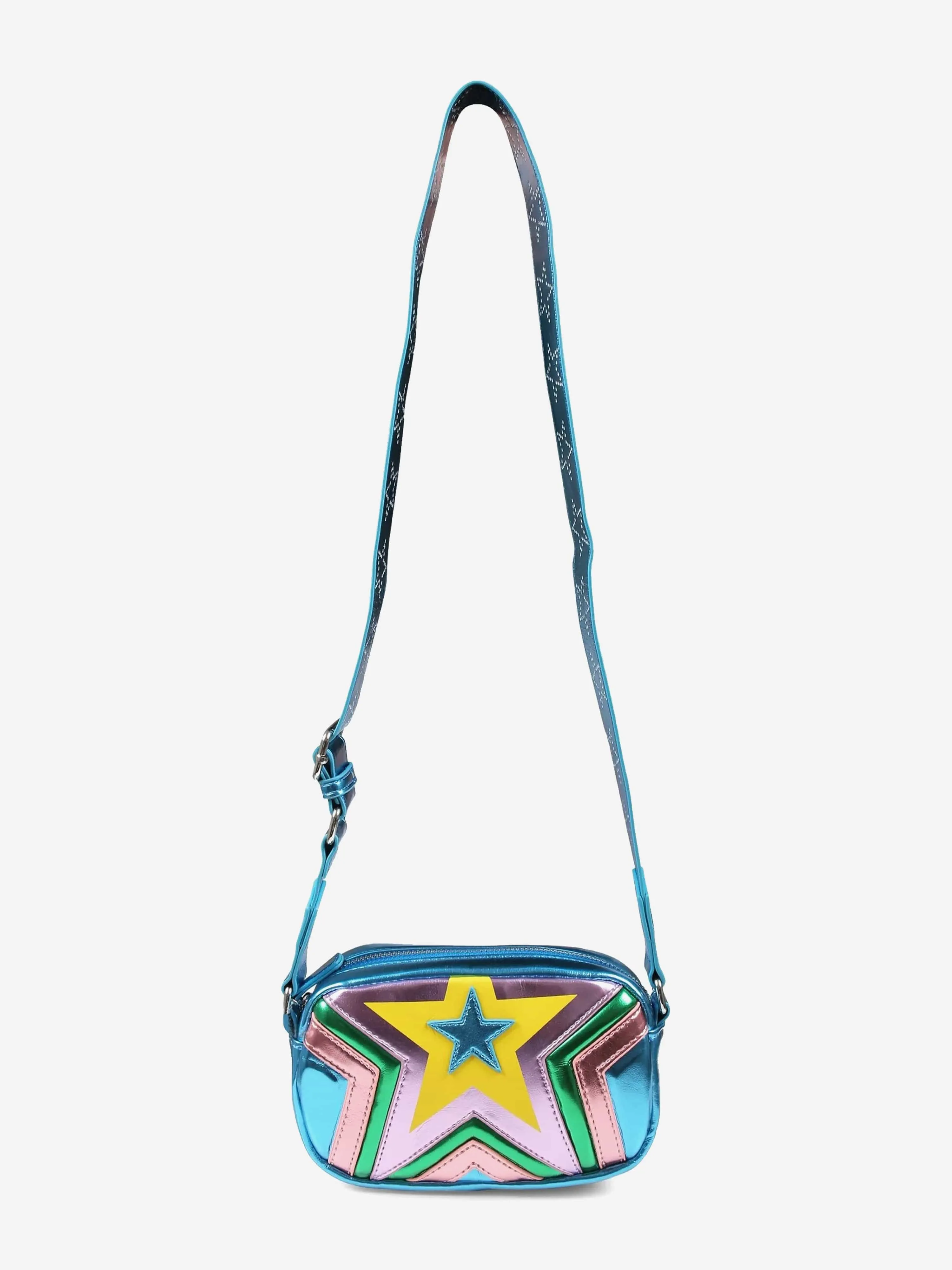 Girls Star Crossbody Bag in Blue (L:18.5 x H:11 x W:5cm)
