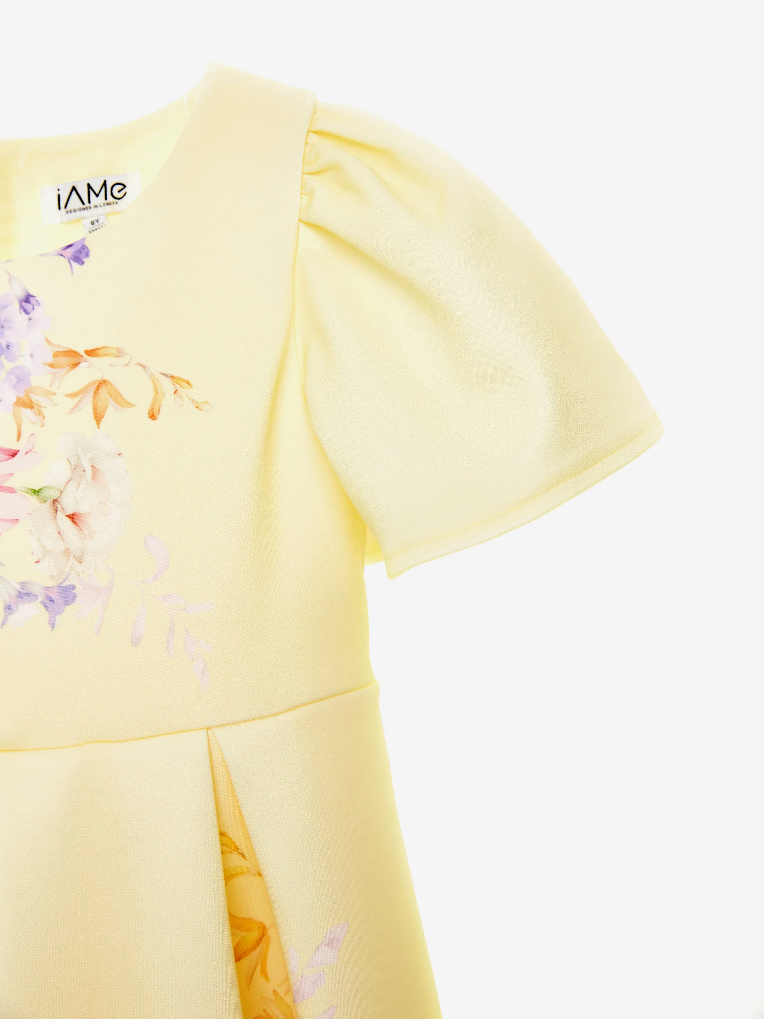 Girls Sunlight Serenade Dress in Yellow