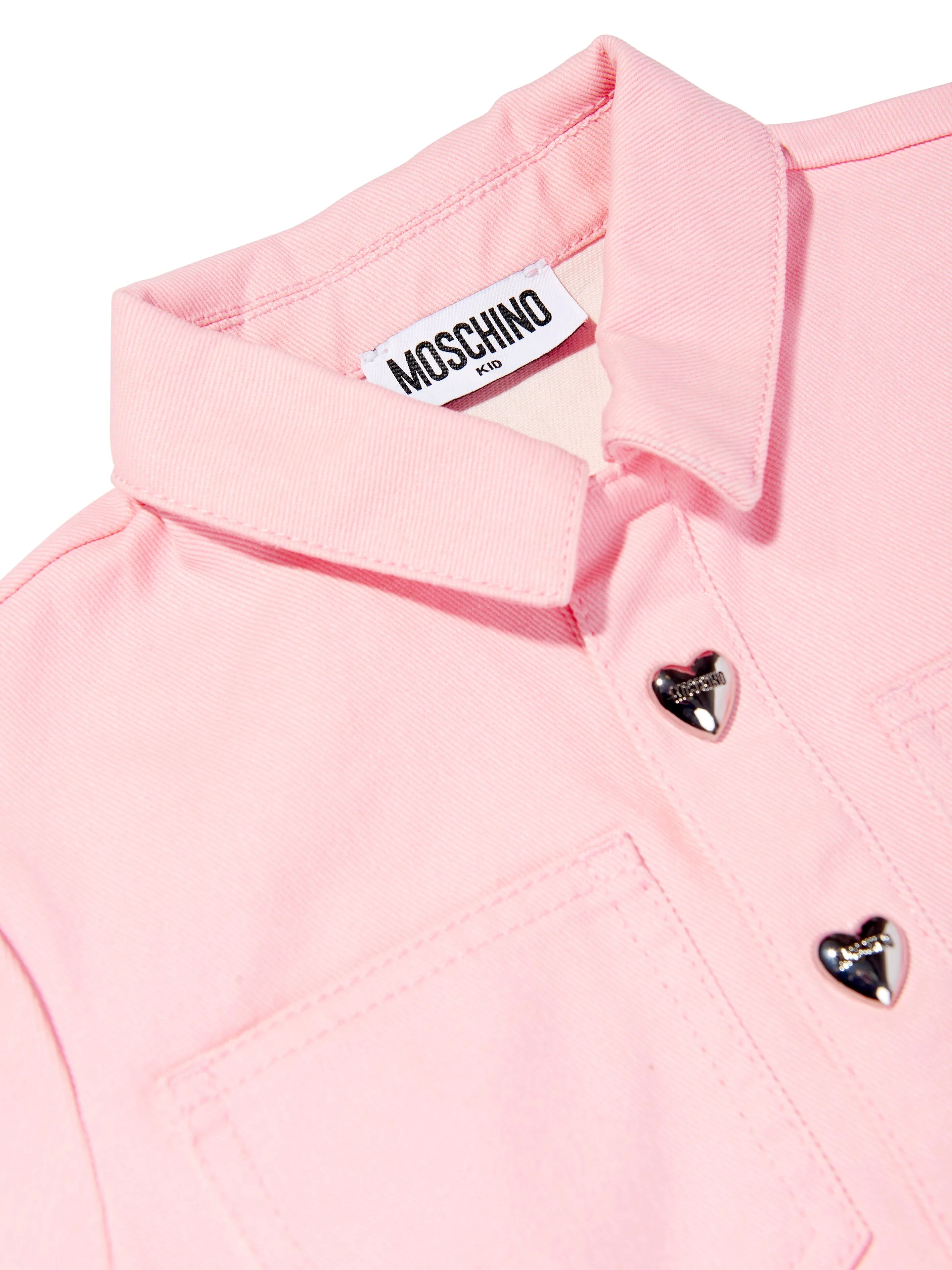 Girls Teddy Bear Polo Dress in Pink