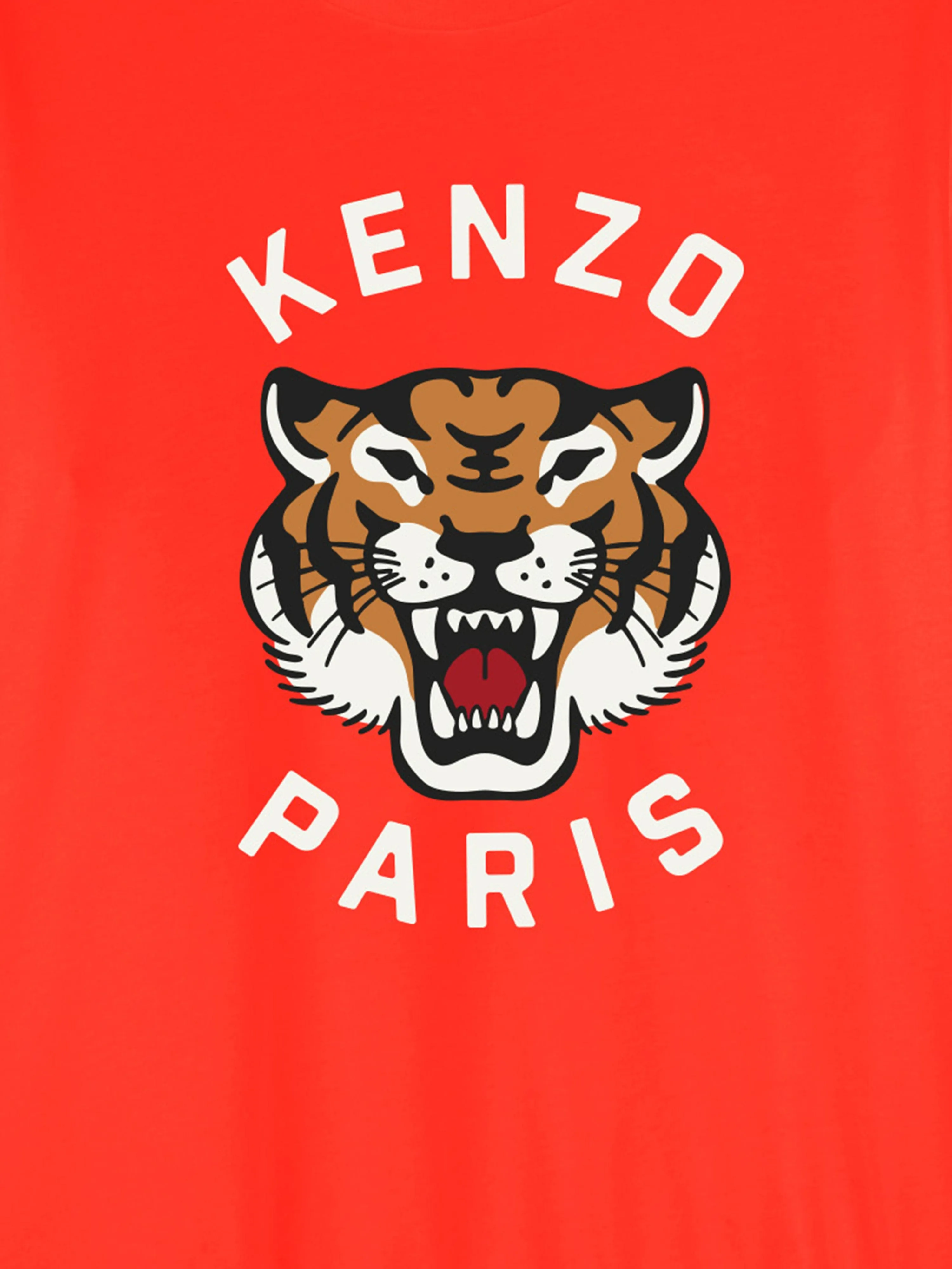 Girls Tiger Dress in Red