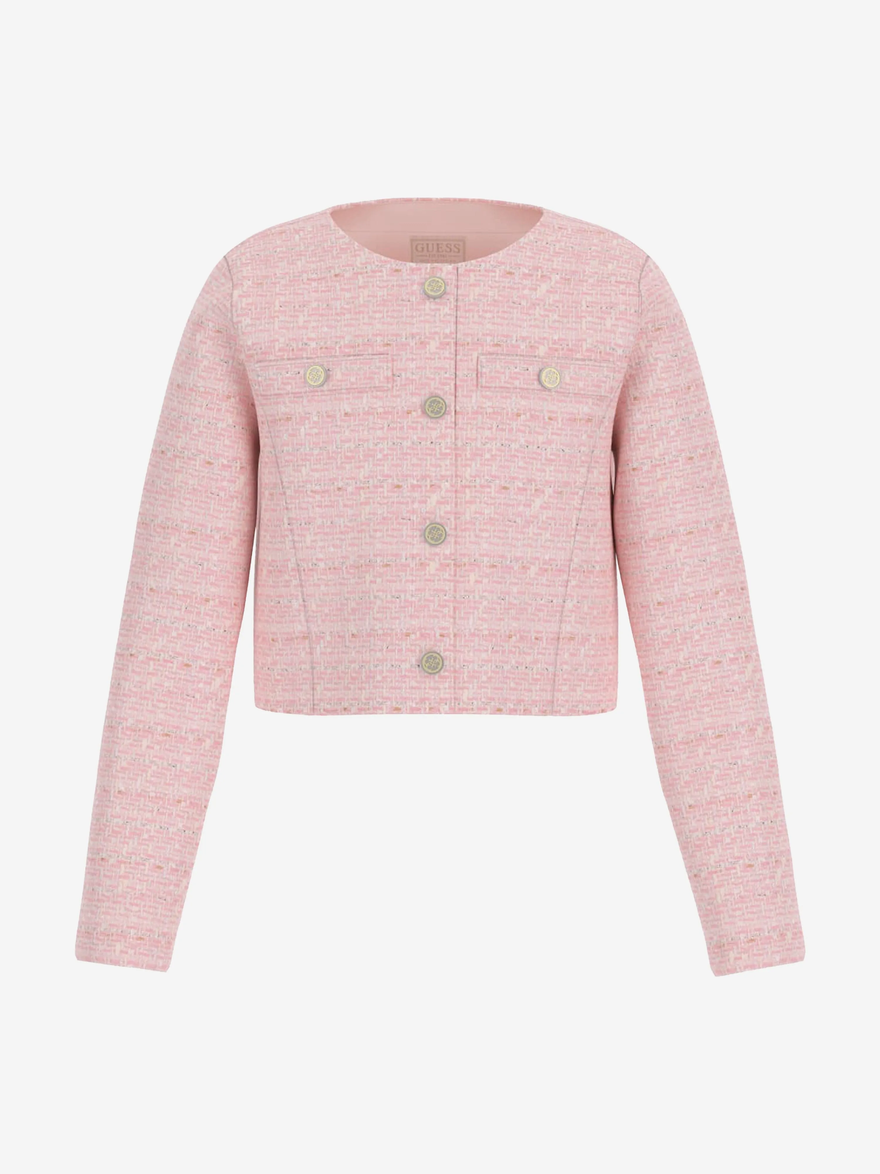 Girls Tweed Jacket in Pink