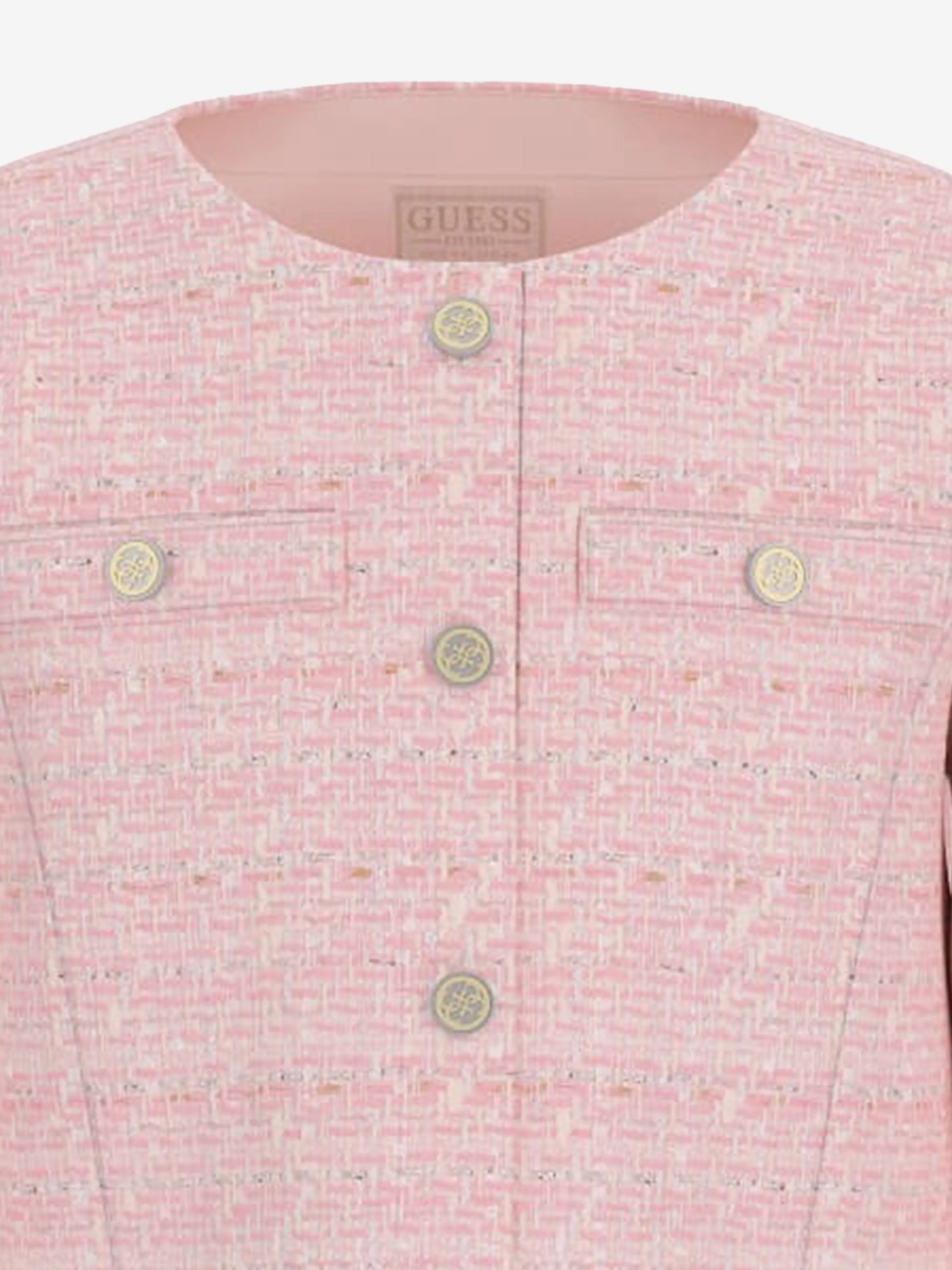 Girls Tweed Jacket in Pink