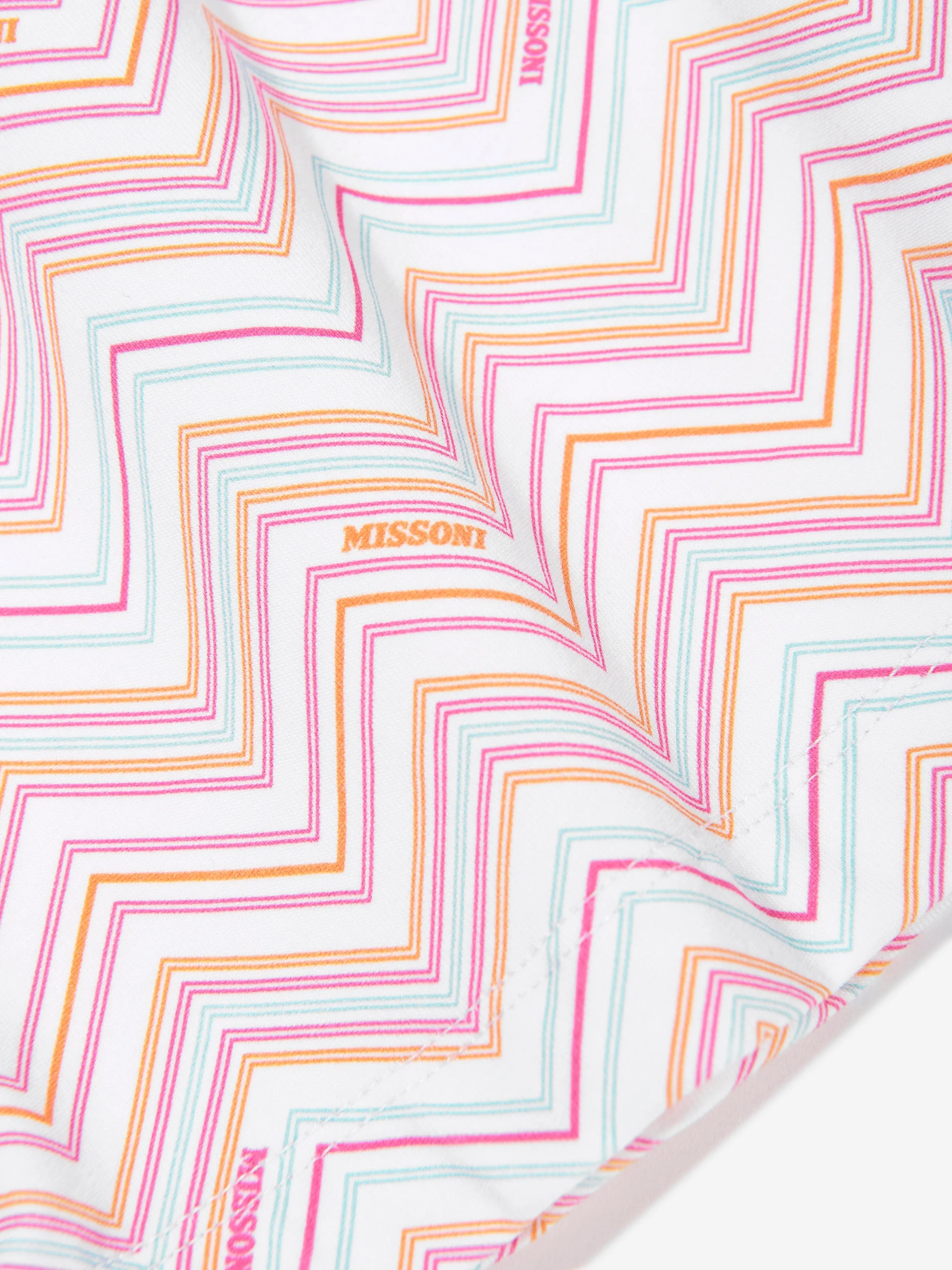 Girls Zigzag Jersey Dress in Multicolour