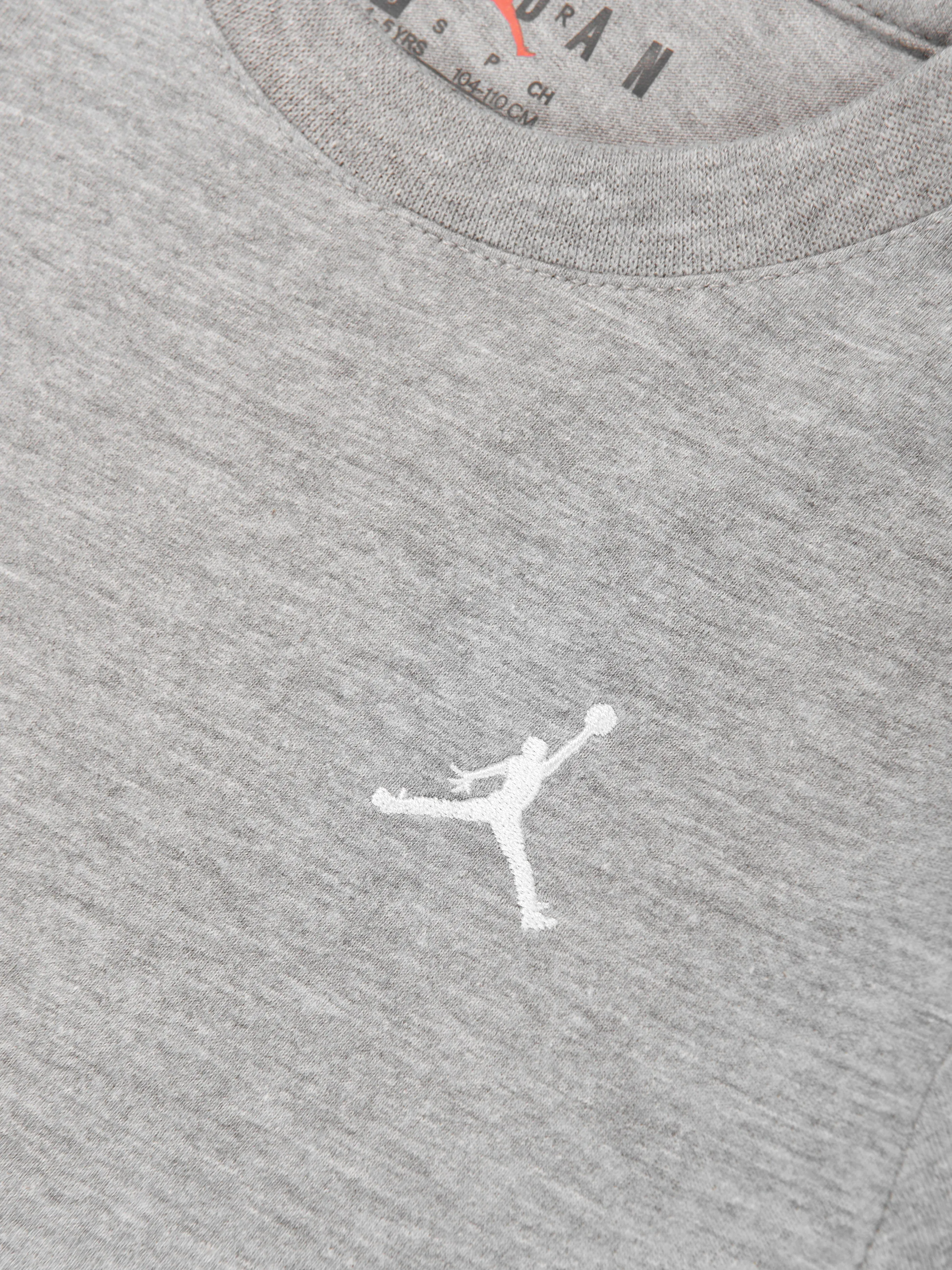 Jordan Boys Jumpman Air Embroidered T-Shirt in Grey