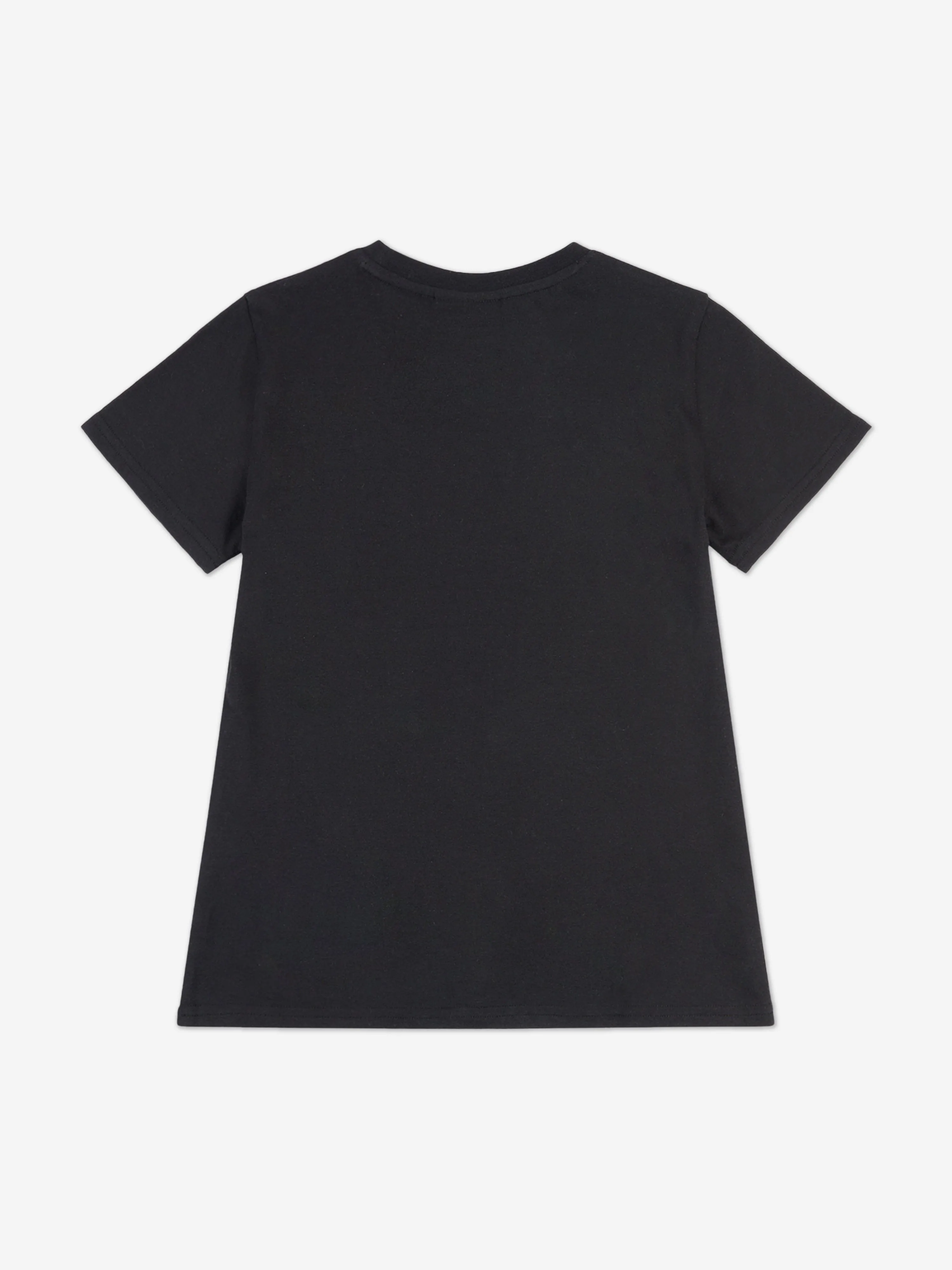 Juicy Couture Girls Diamante Logo Fitted T-Shirt in Black
