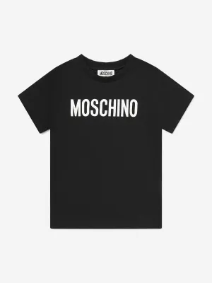 Kids Logo Print T-Shirt in Black