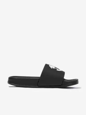 Kids Zhappy Sliders in Black