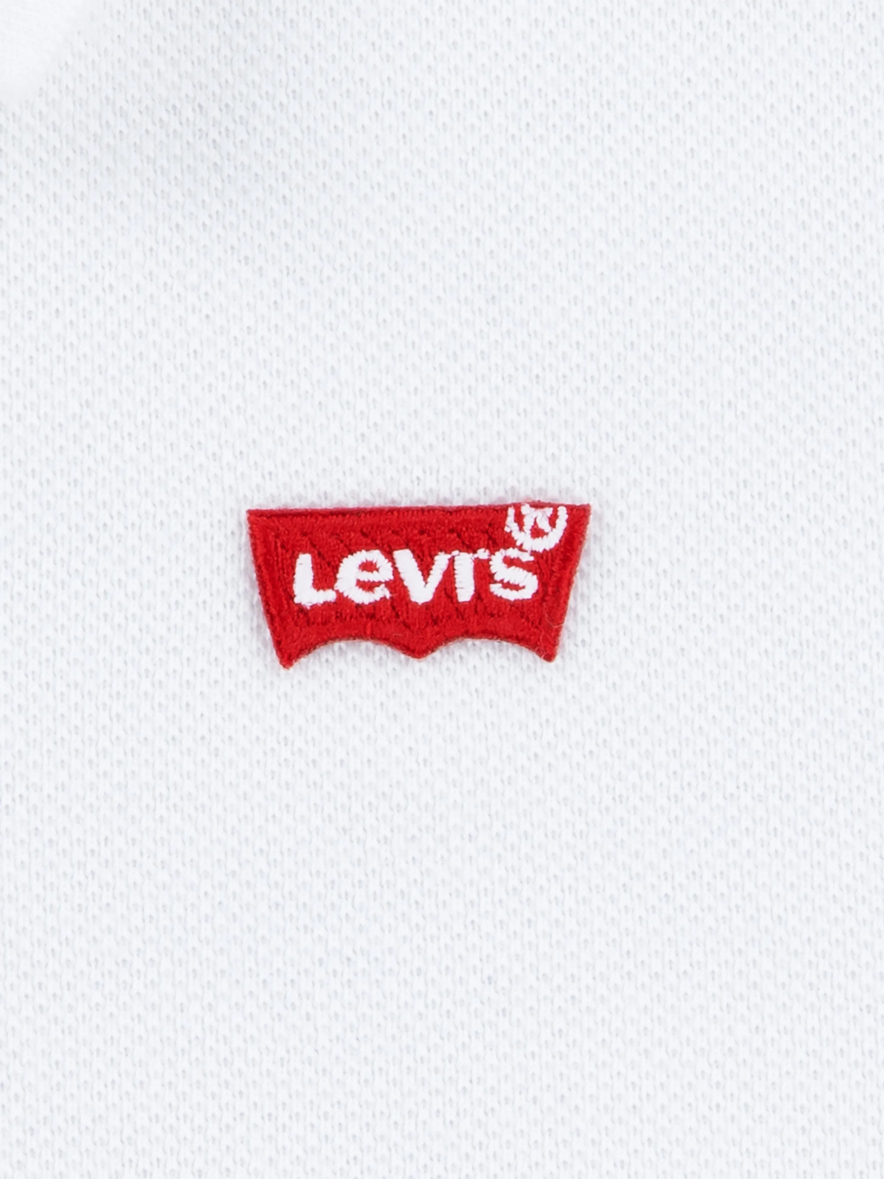 Levi's Boys Back Neck Tape Polo Shirt in White