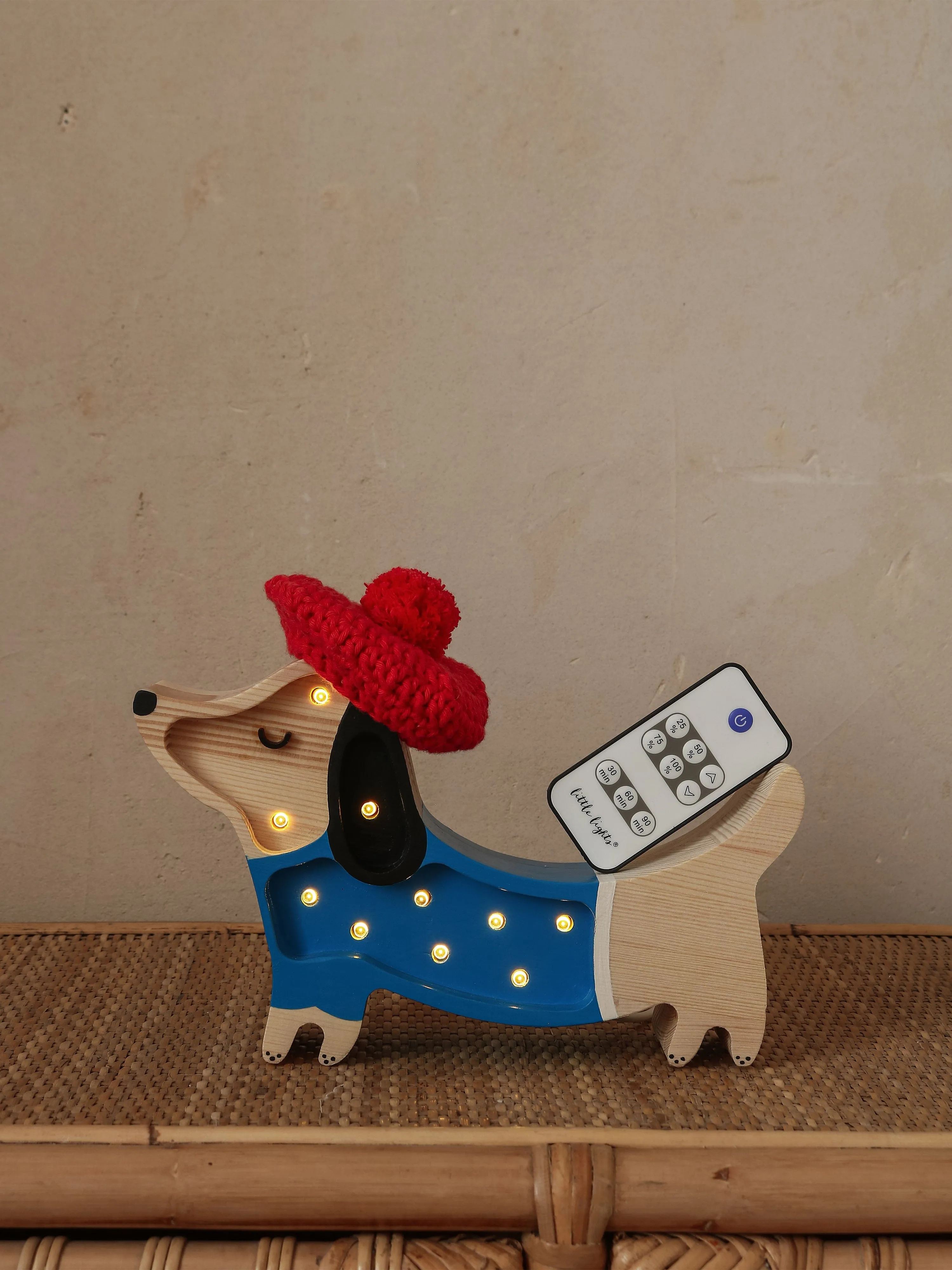 Little Lights Puppy Mini Lamp in Blue (23x14x5 cm)