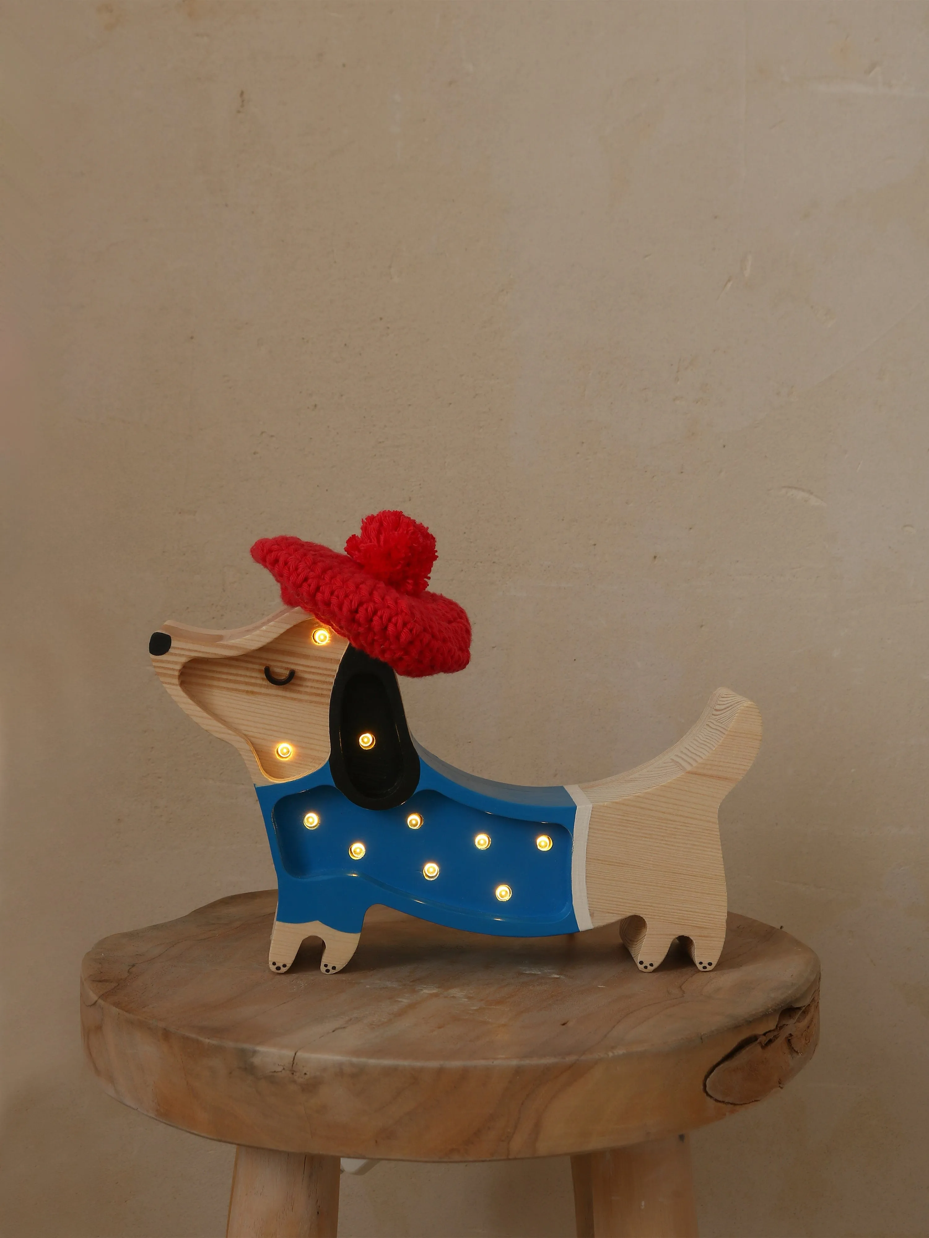 Little Lights Puppy Mini Lamp in Blue (23x14x5 cm)