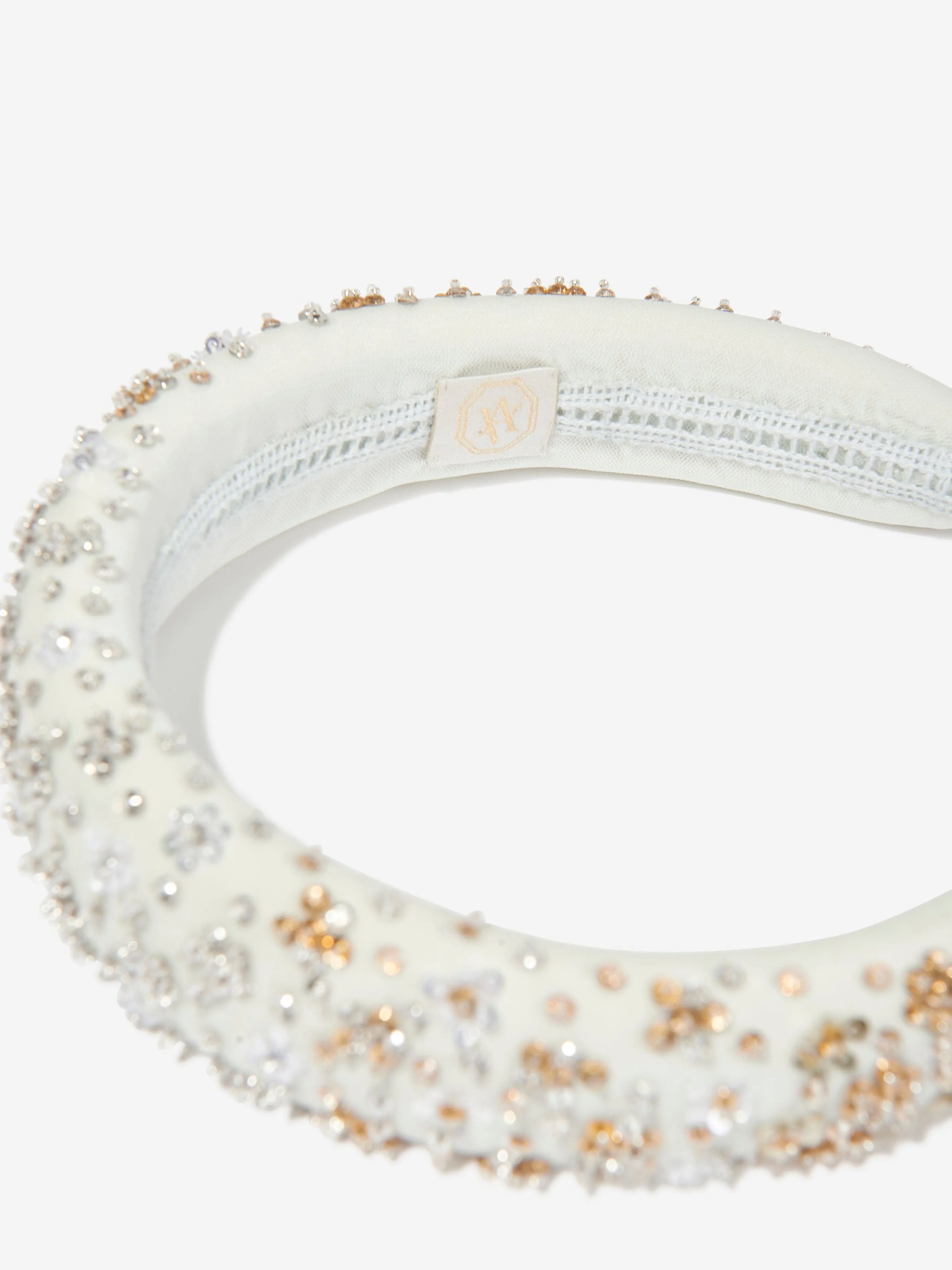 Maison Ava Girls Embellished Headband in Blue