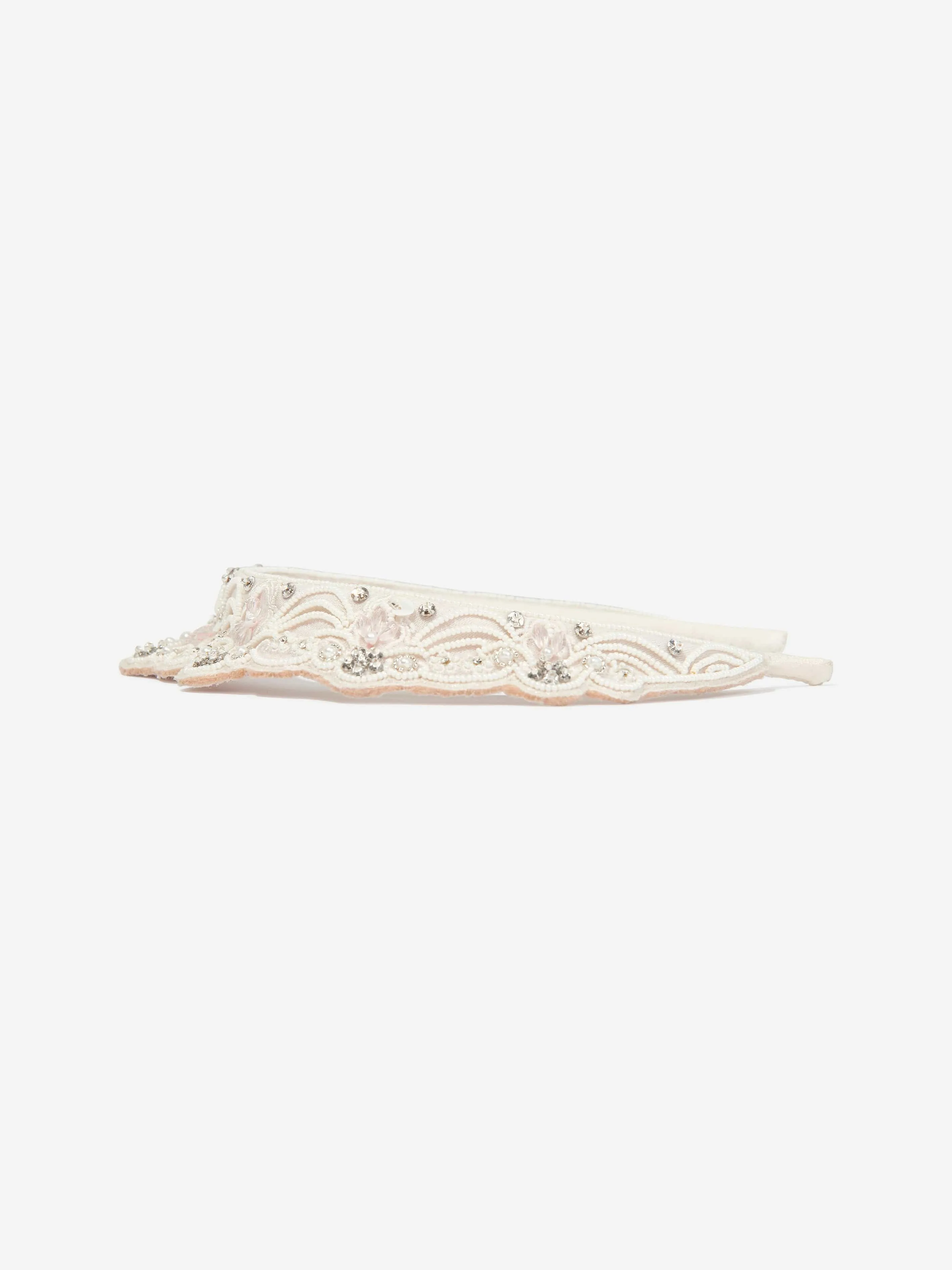 Maison Ava Girls Princess Headband in Ivory