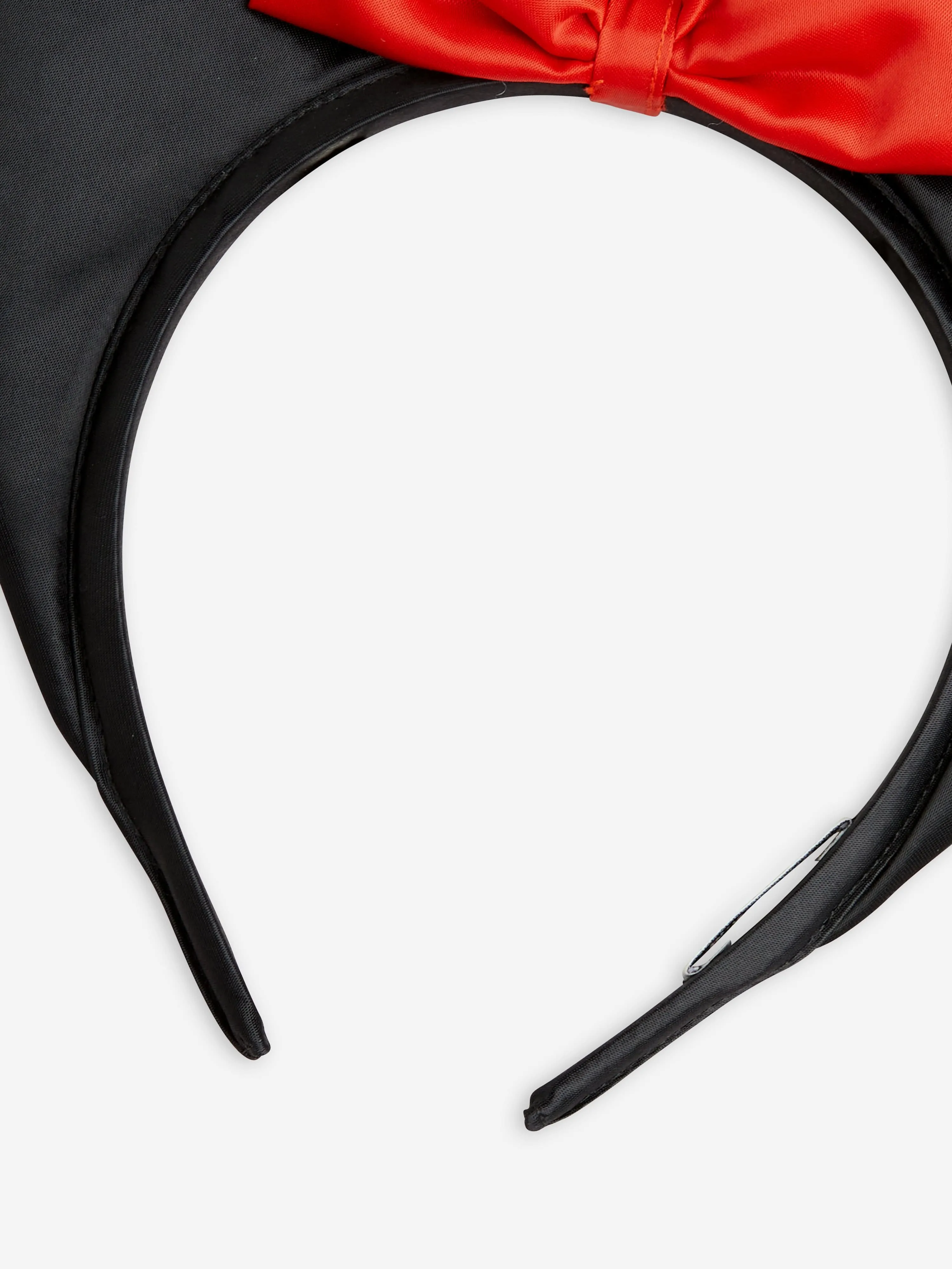 Mini Rodini Girls Bat Ears Satin Headband in Black