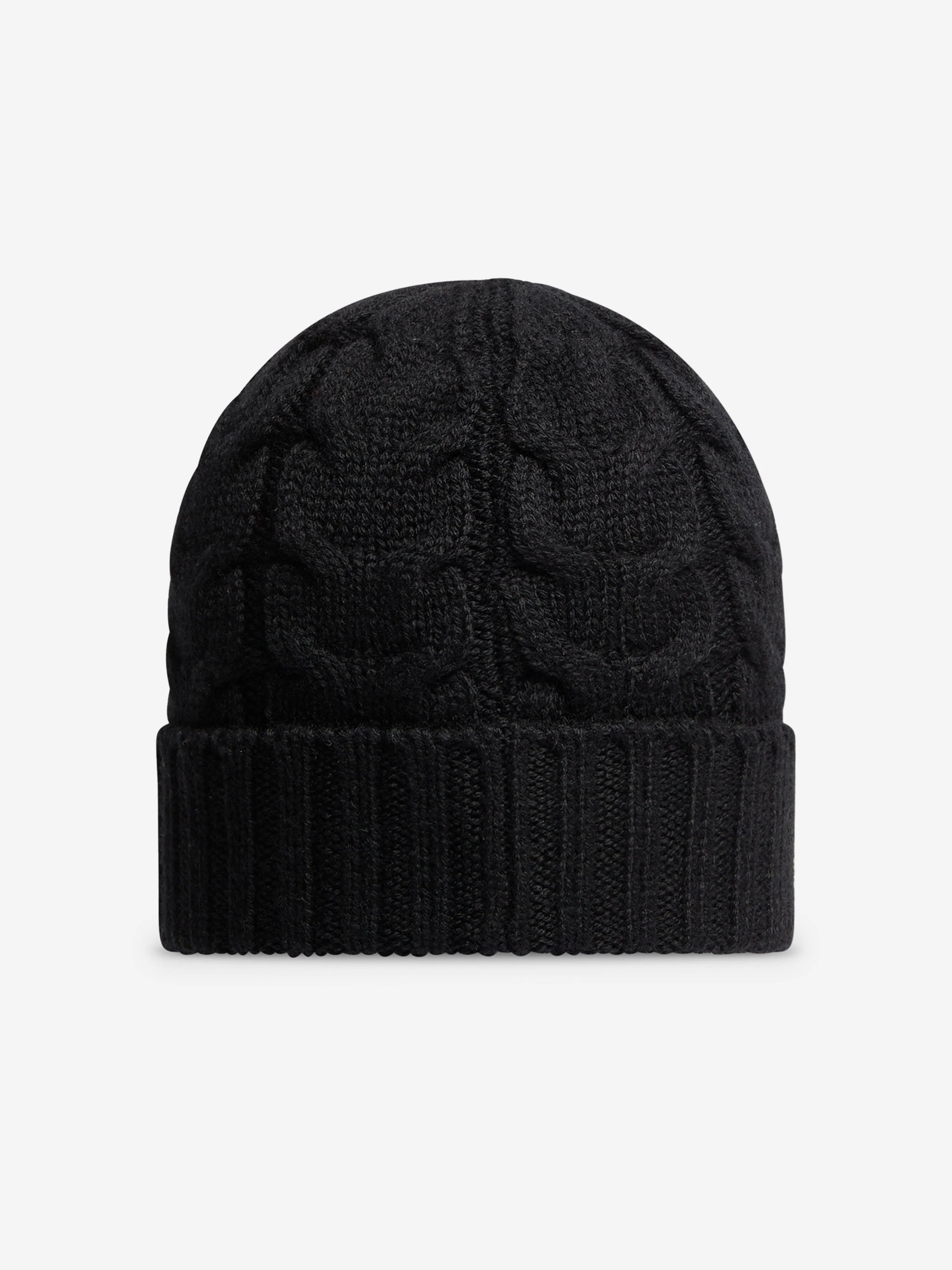 Moncler Enfant Boys Logo Beanie Hat in Black