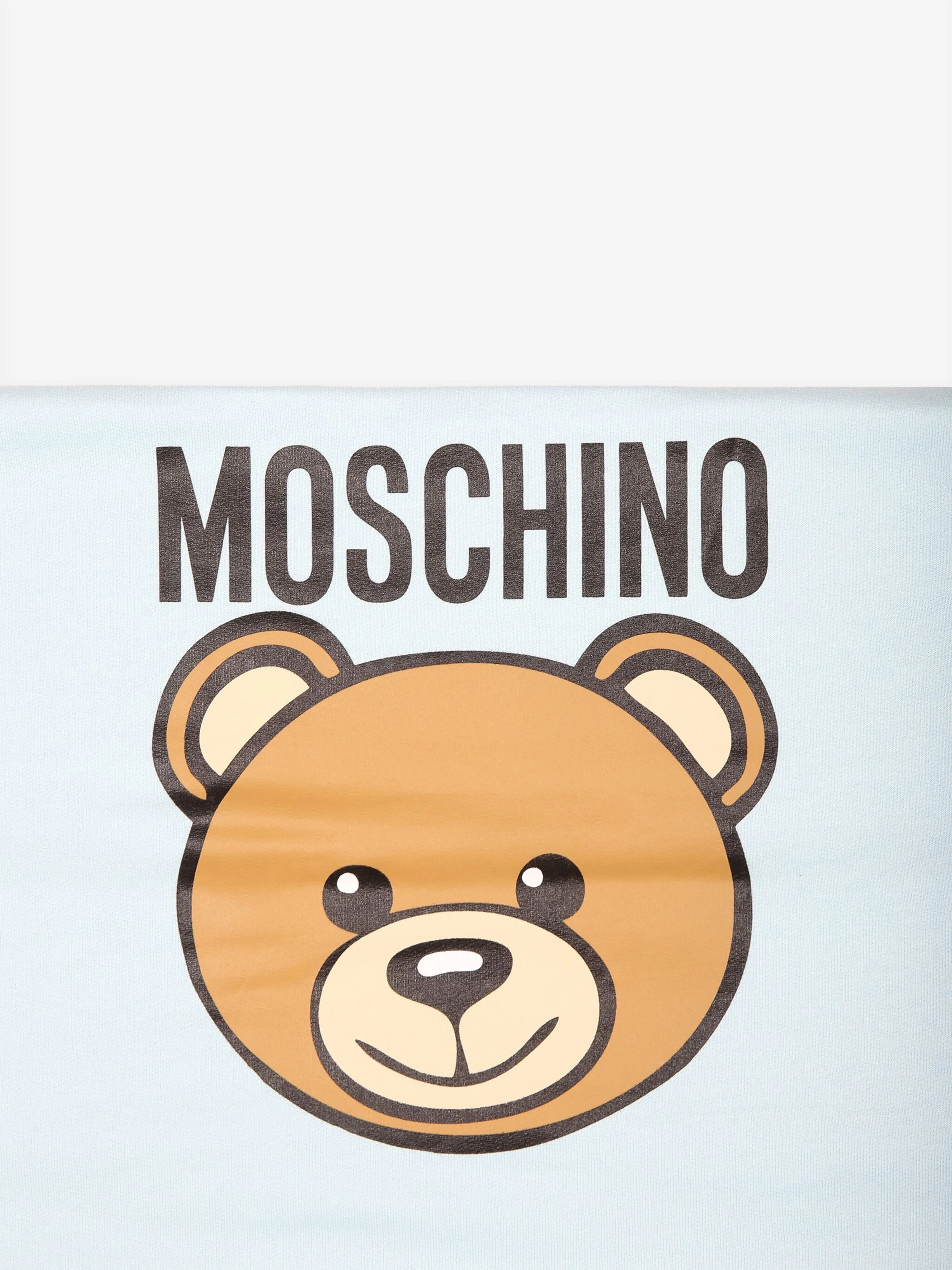 Moschino Baby Boys Bear Logo Blanket in Blue (70cm)