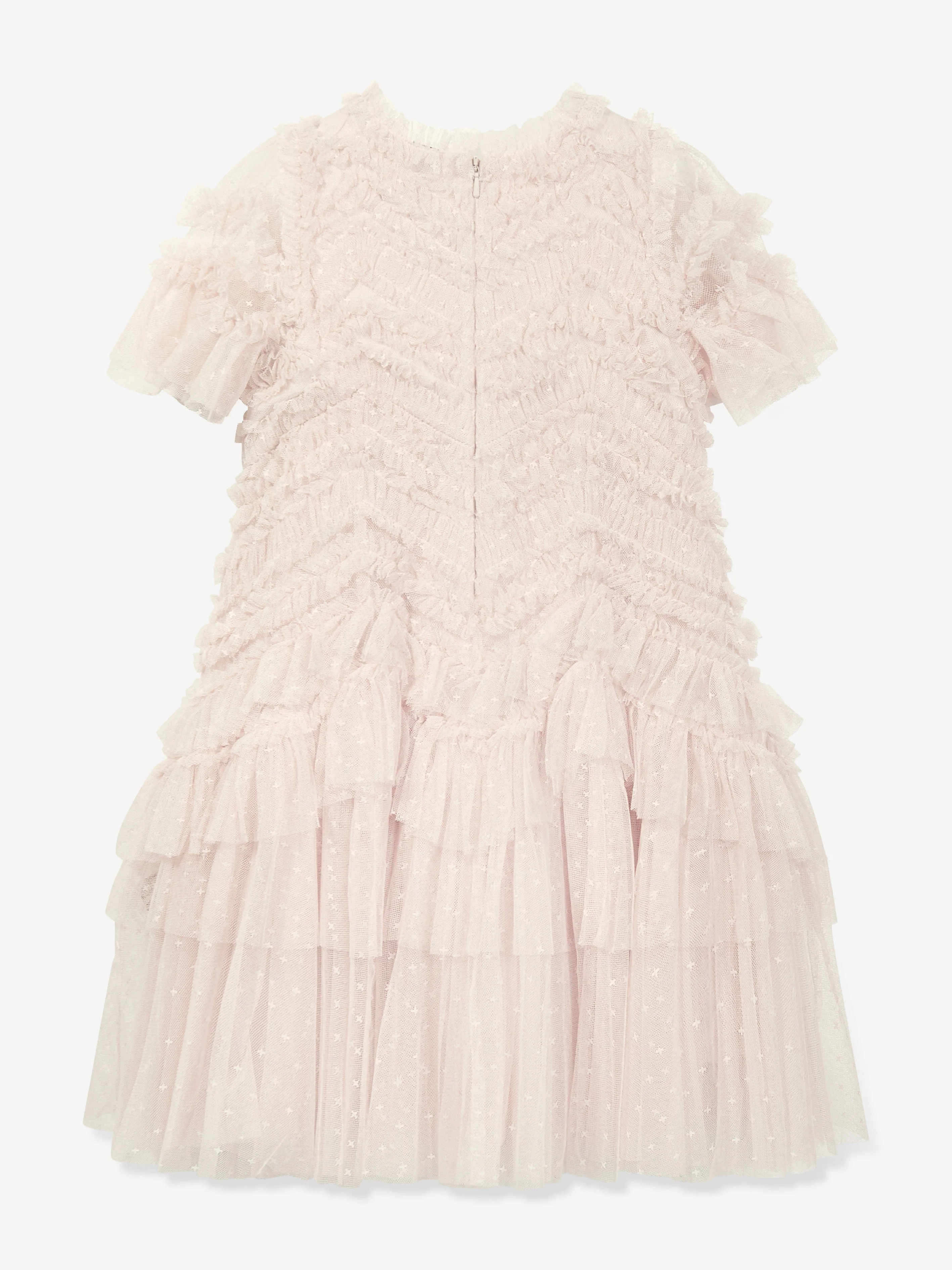 Needle & Thread Girls Elia Tulle Dress in Pink