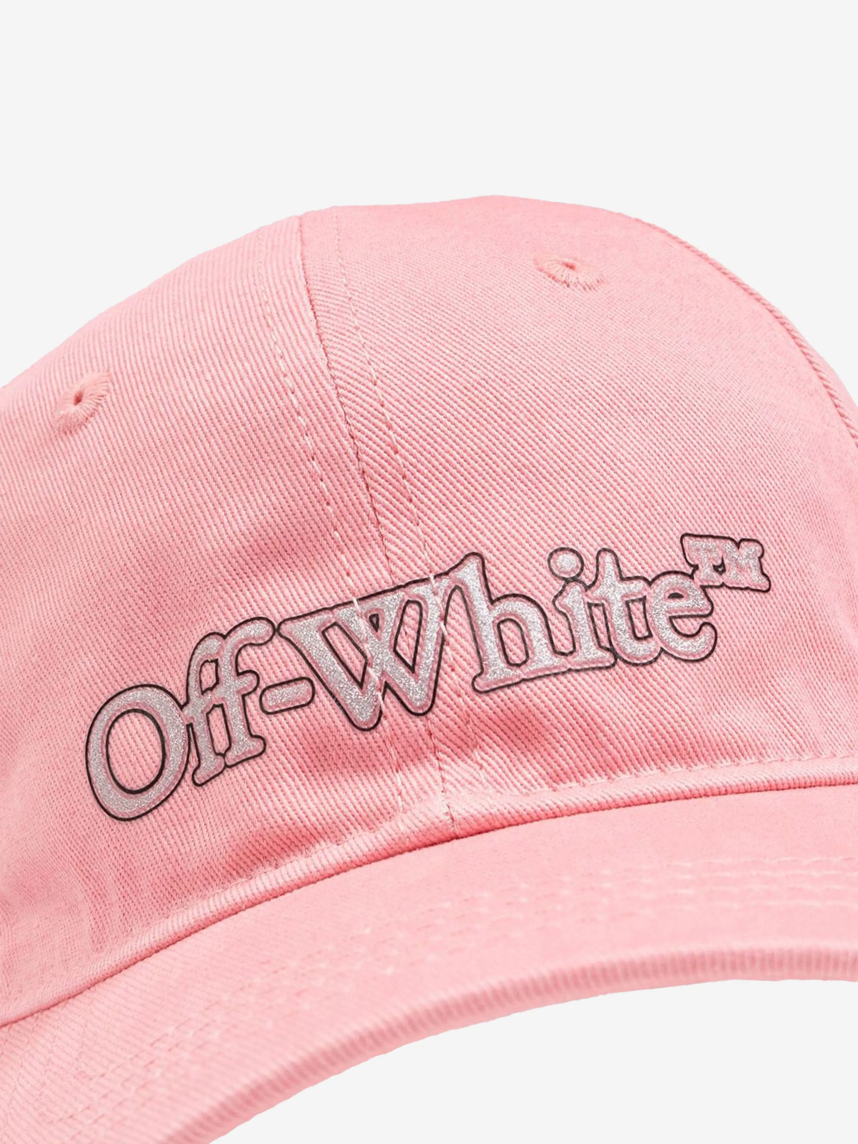 Off-White Girls Big Bookish Baseball Cap in Pink
