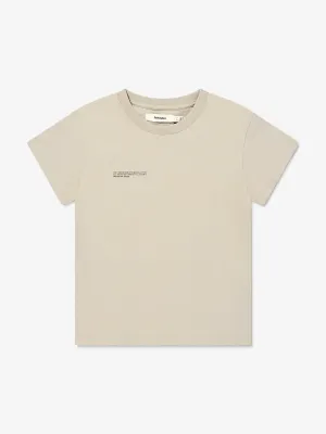 PANGAIA Kids 365 Midweight T-Shirt in Beige