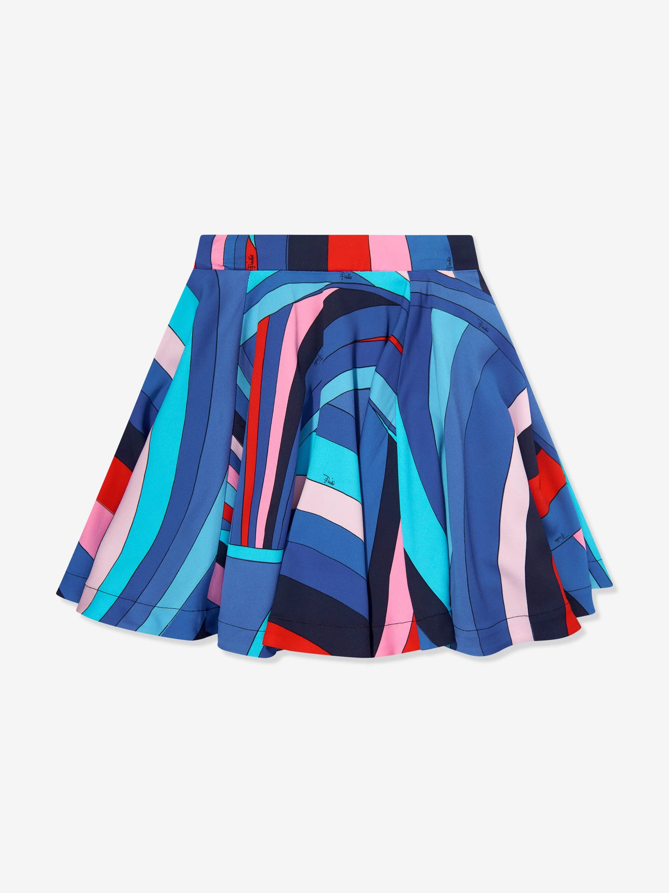 PUCCI Girls Iride Print Skirt in Multicolour