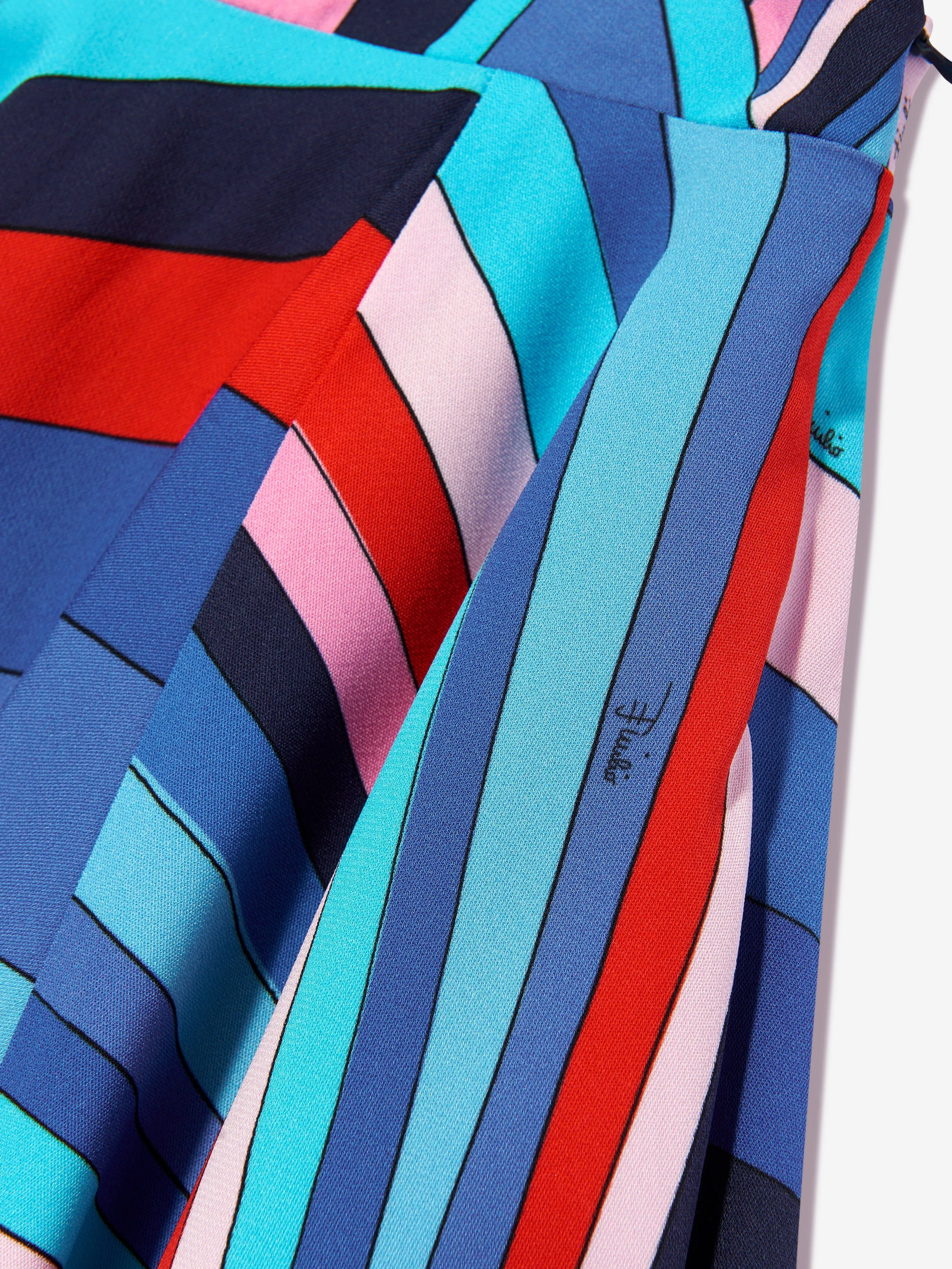 PUCCI Girls Iride Print Skirt in Multicolour