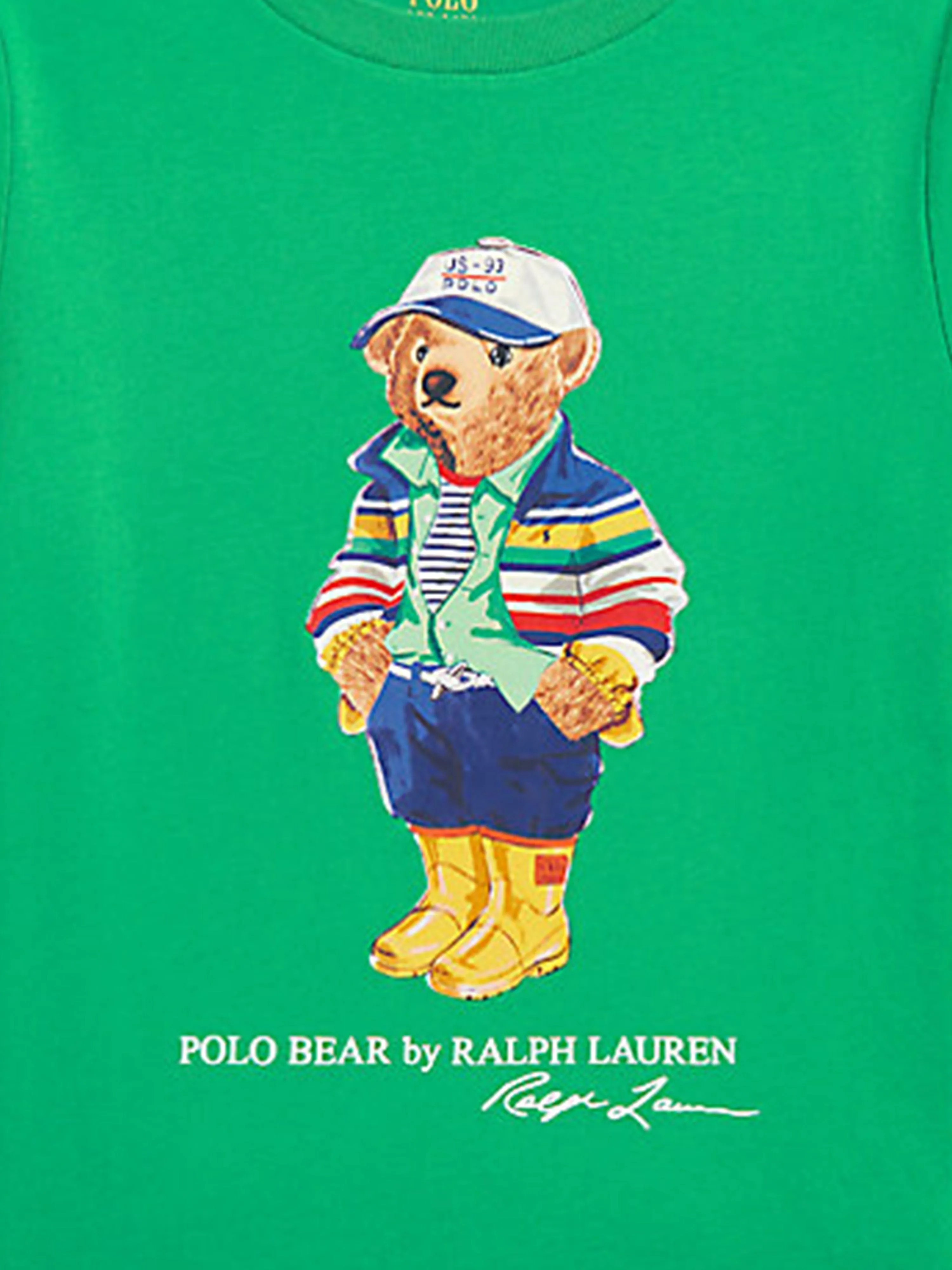 Ralph Lauren Boys Polo Bear T-Shirt in Green