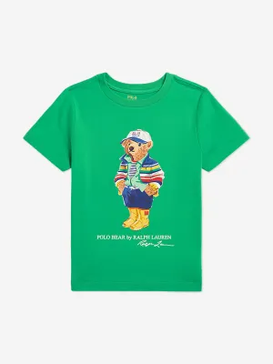 Ralph Lauren Boys Polo Bear T-Shirt in Green