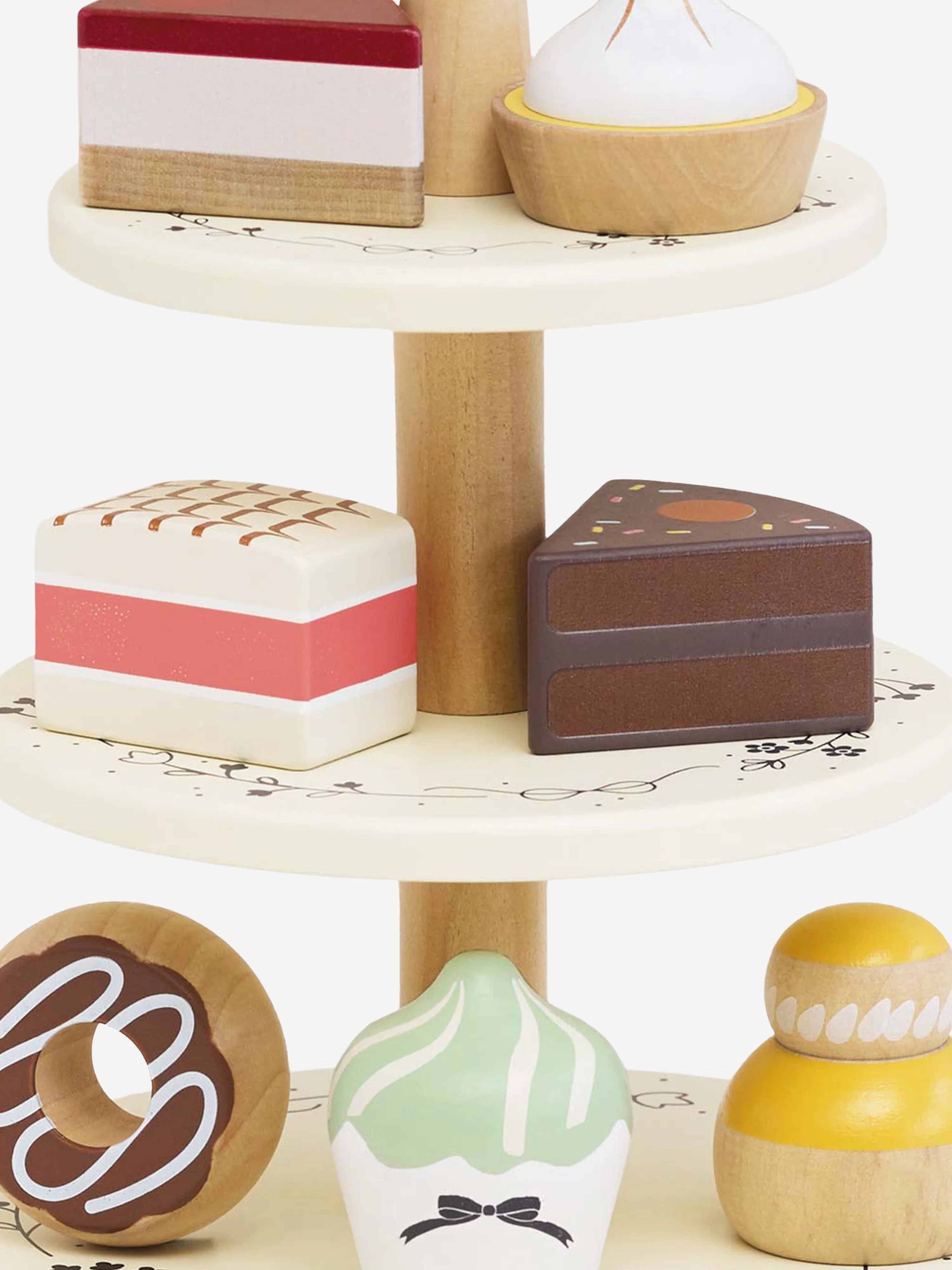 Three Tier Patisserie Cake Stand-8 Piece ( W:17.5 x D:17.5 x H:25cm)