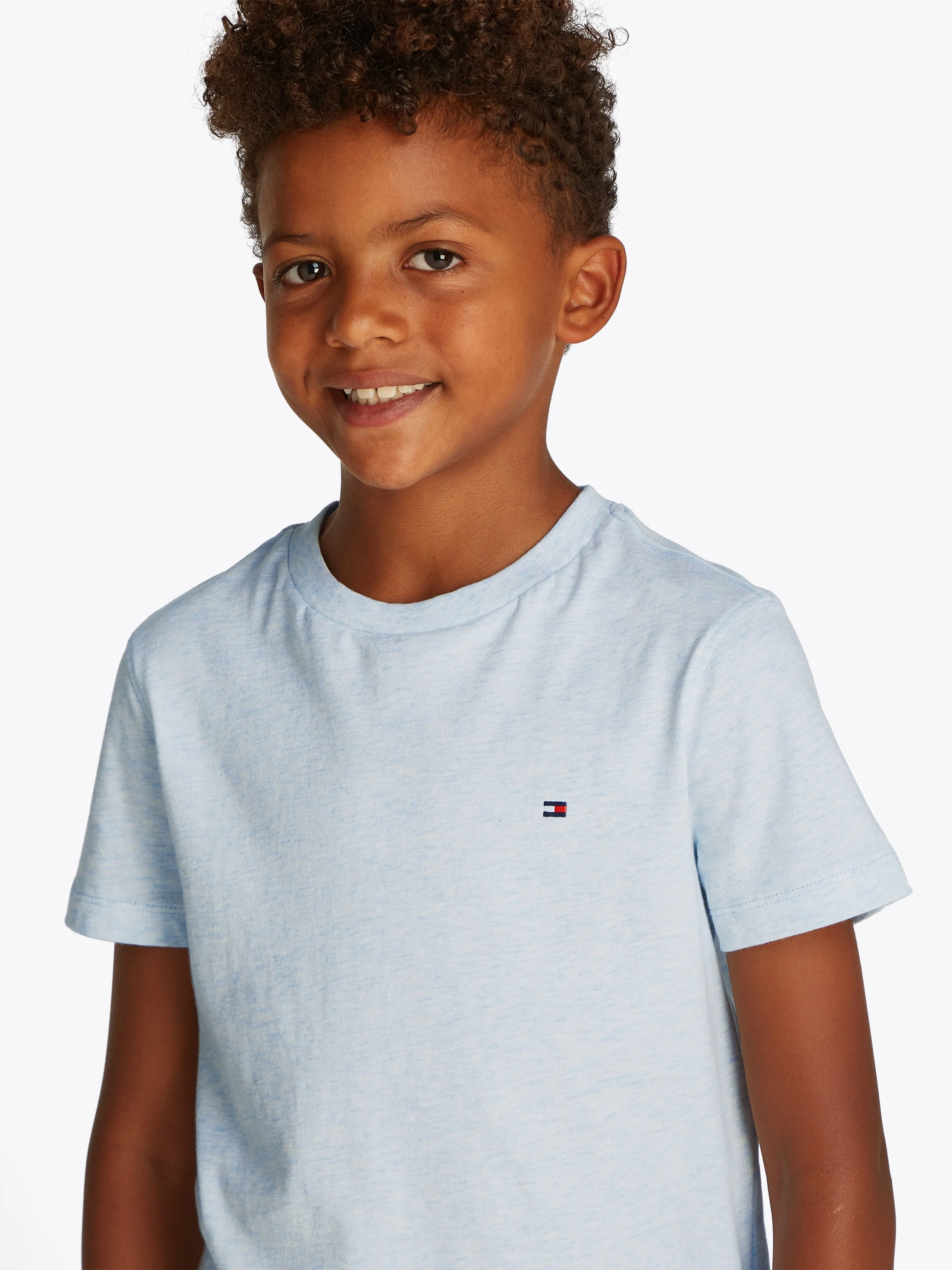 Tommy Hilfiger Boys Essential Cotton T-Shirt in Blue