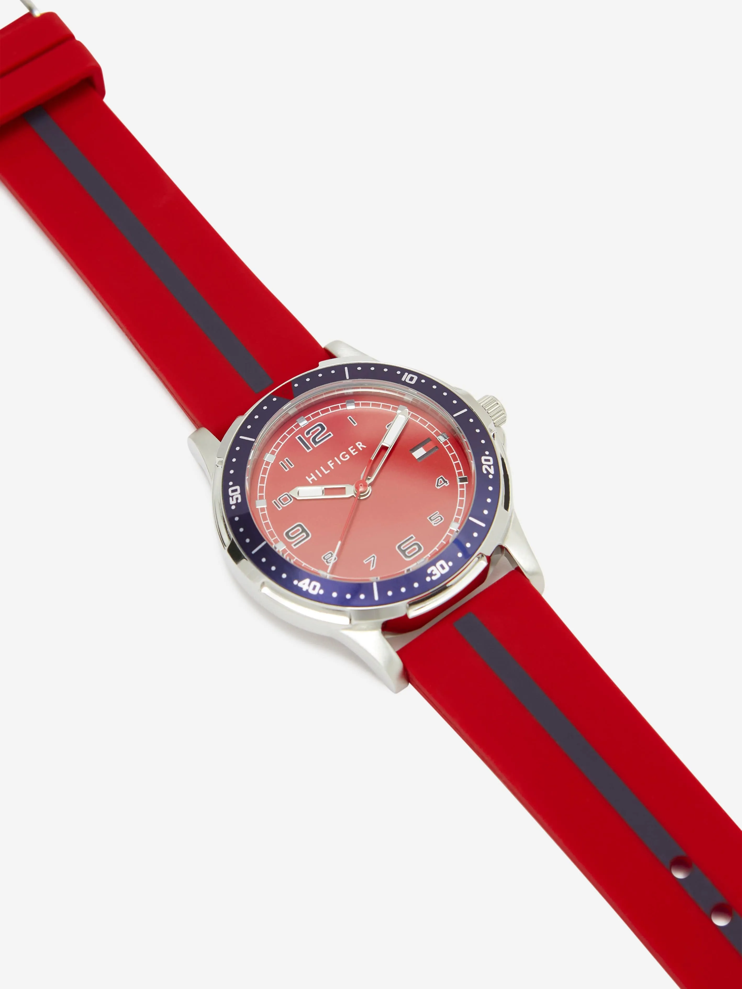 Tommy Hilfiger Boys Logo Strap watch in Red (34mm)