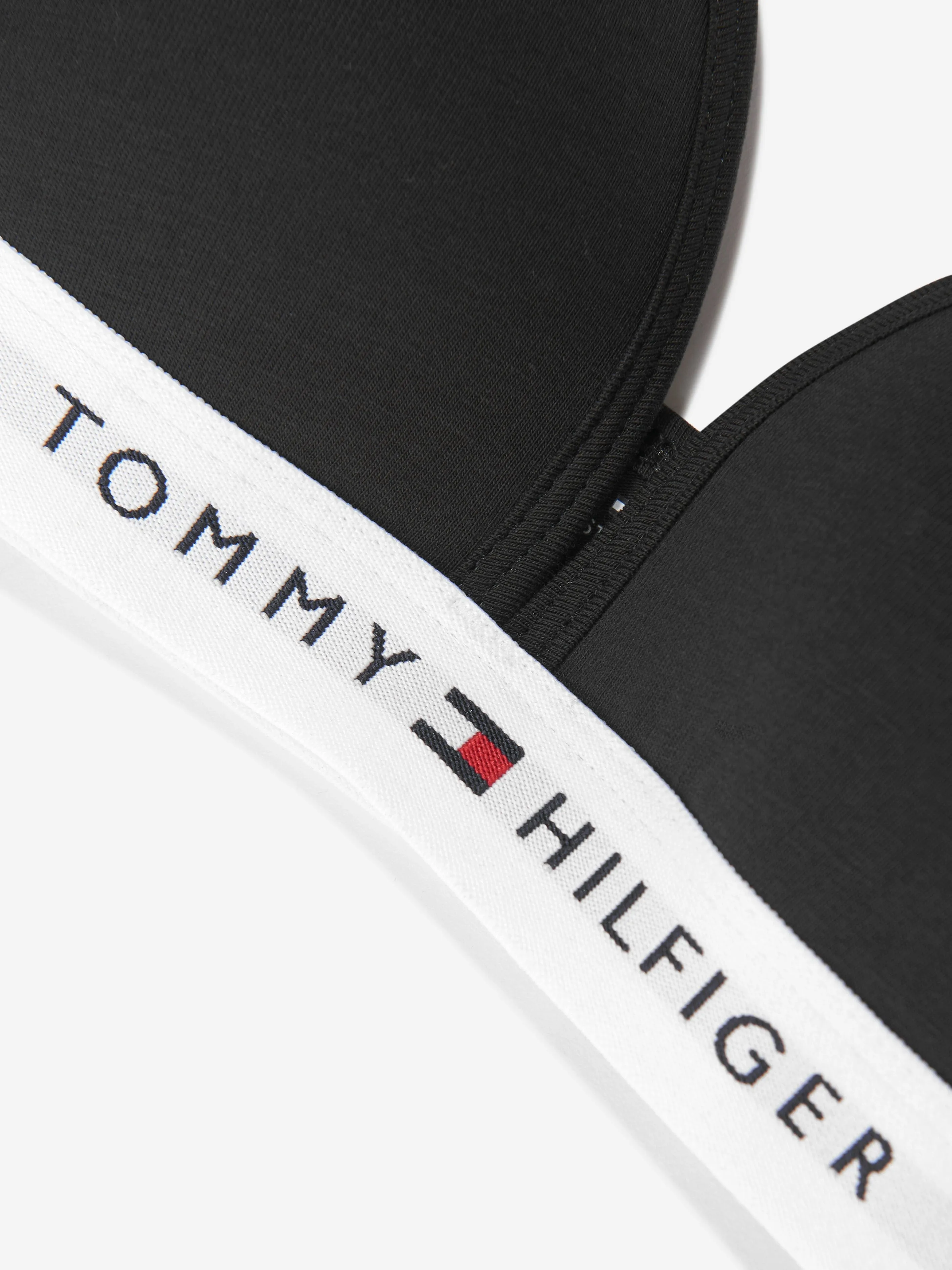 Tommy Hilfiger Girls Fixed Foam Triangle Bra in Black