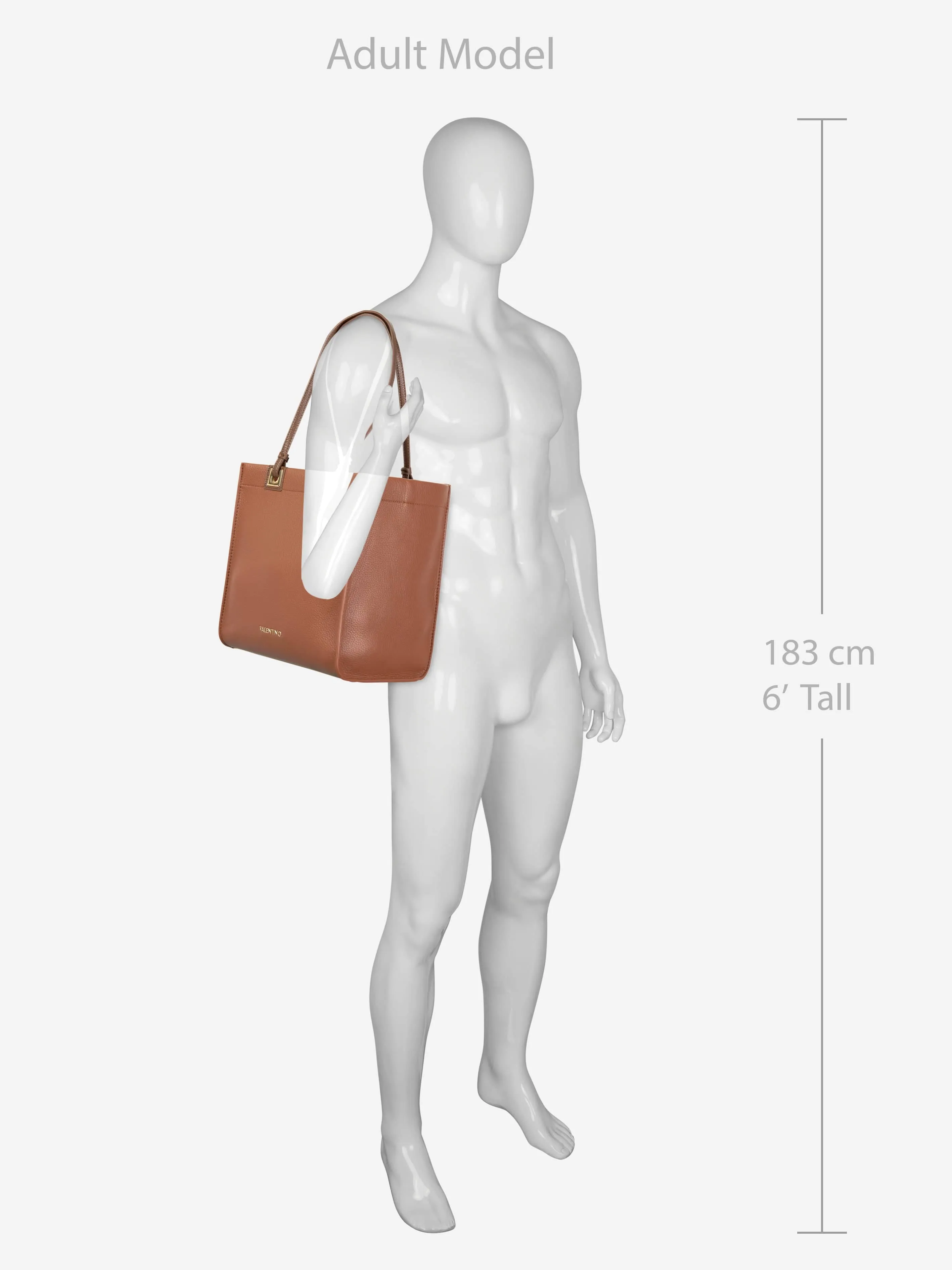 Valentino Post Re Tote Bag in Brown (33cm)