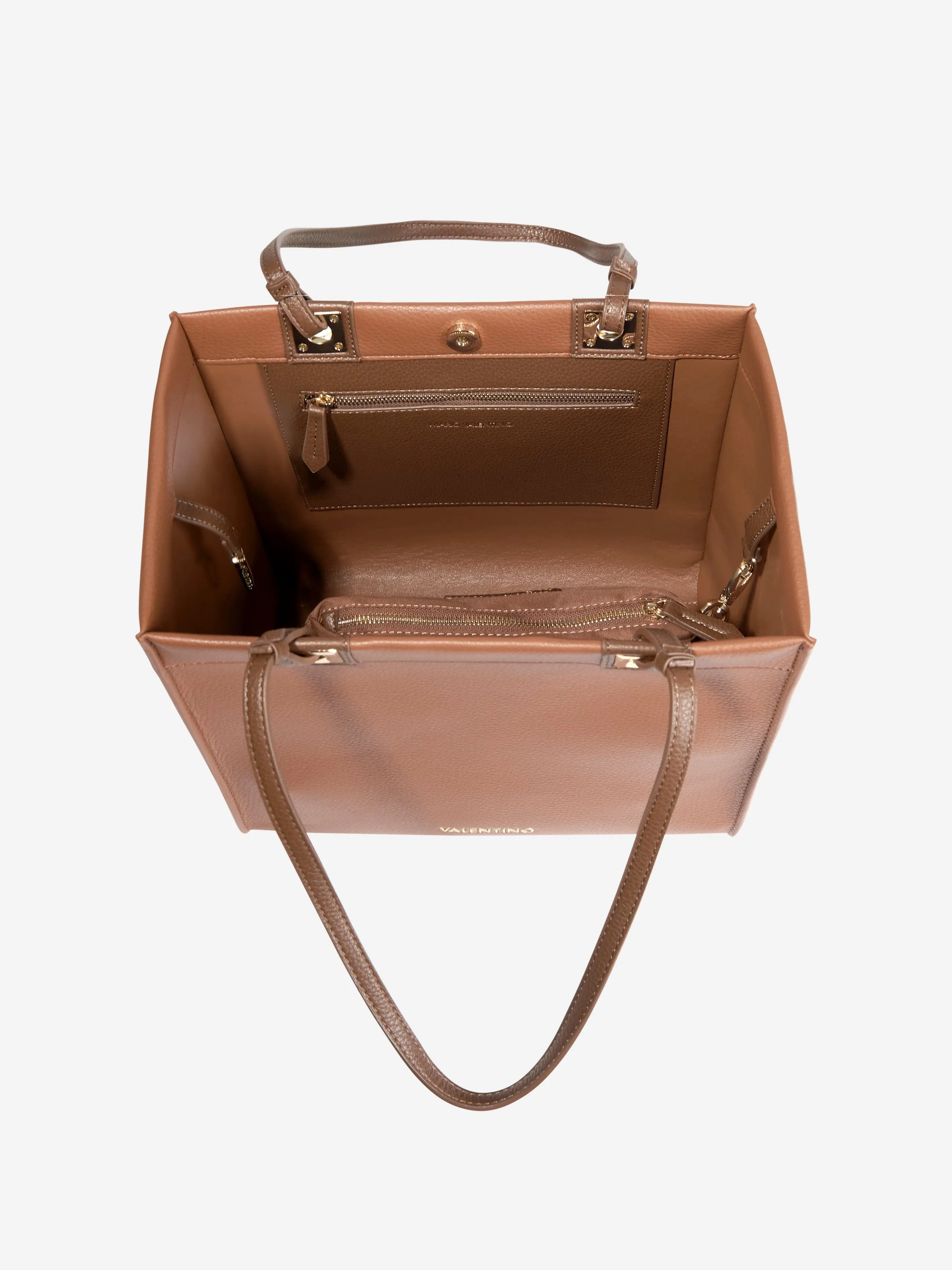 Valentino Post Re Tote Bag in Brown (33cm)