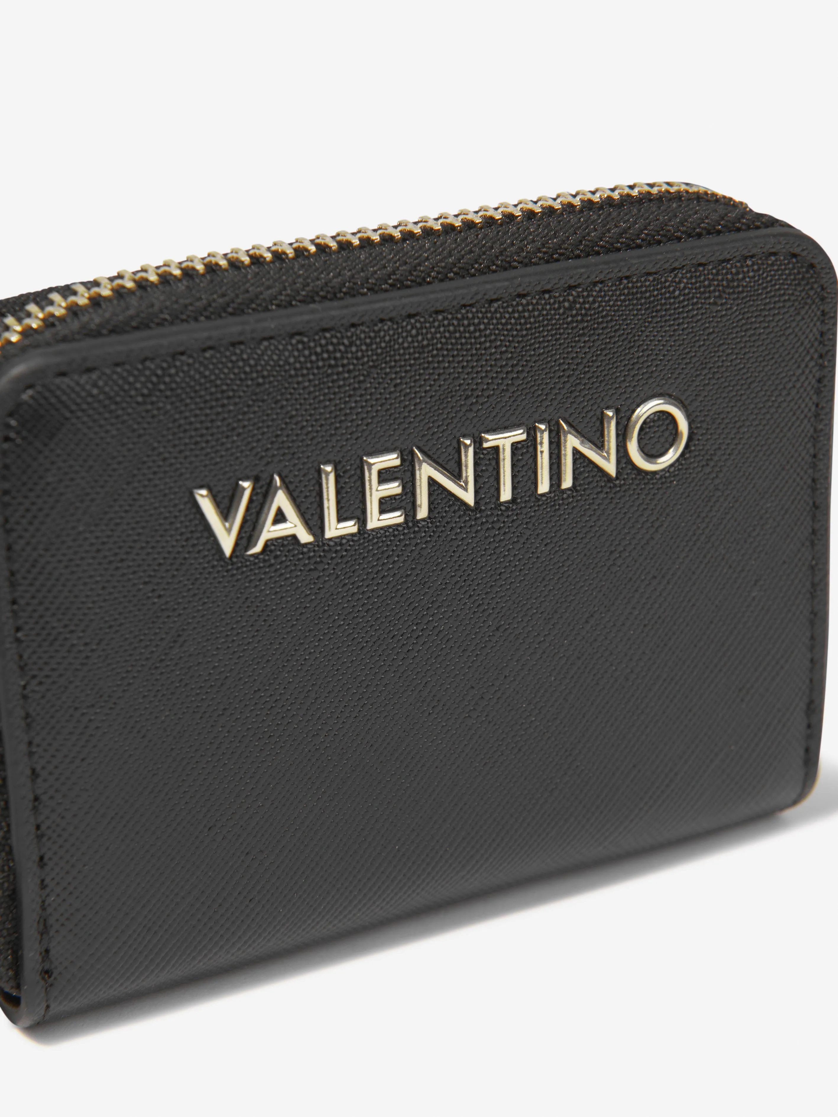 Valentino Zero Re Zip Around Wallet in Black (10cm)