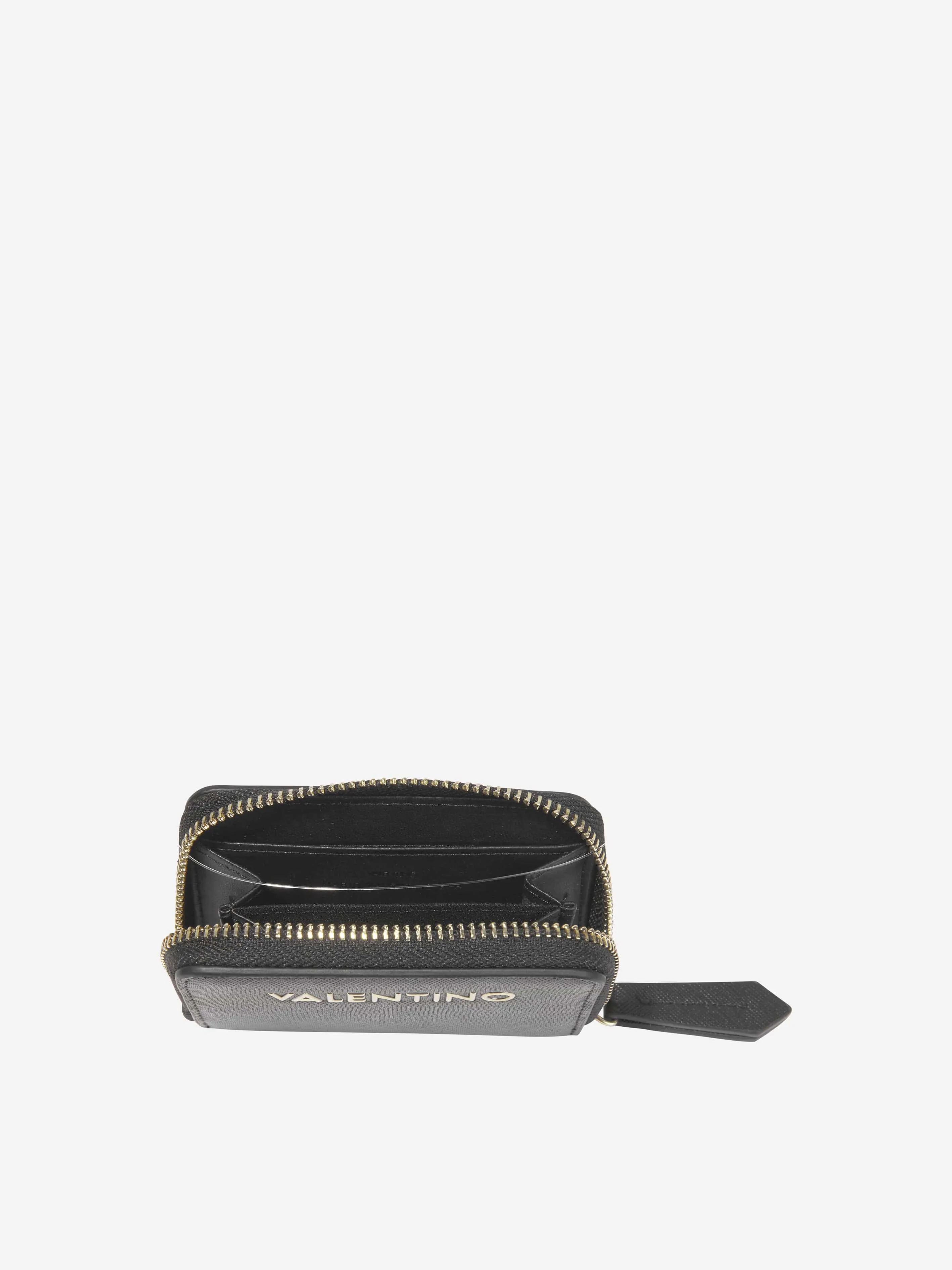 Valentino Zero Re Zip Around Wallet in Black (10cm)